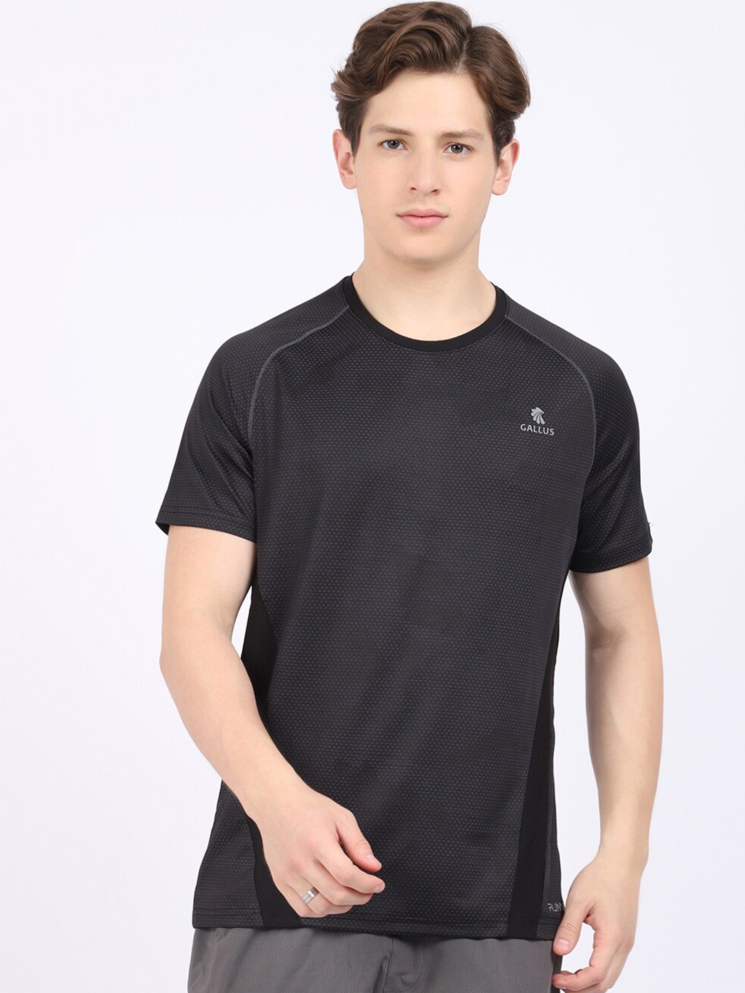 

Gallus Dri-Fit Technology Round Neck Training Or Gym T-shirt, Black