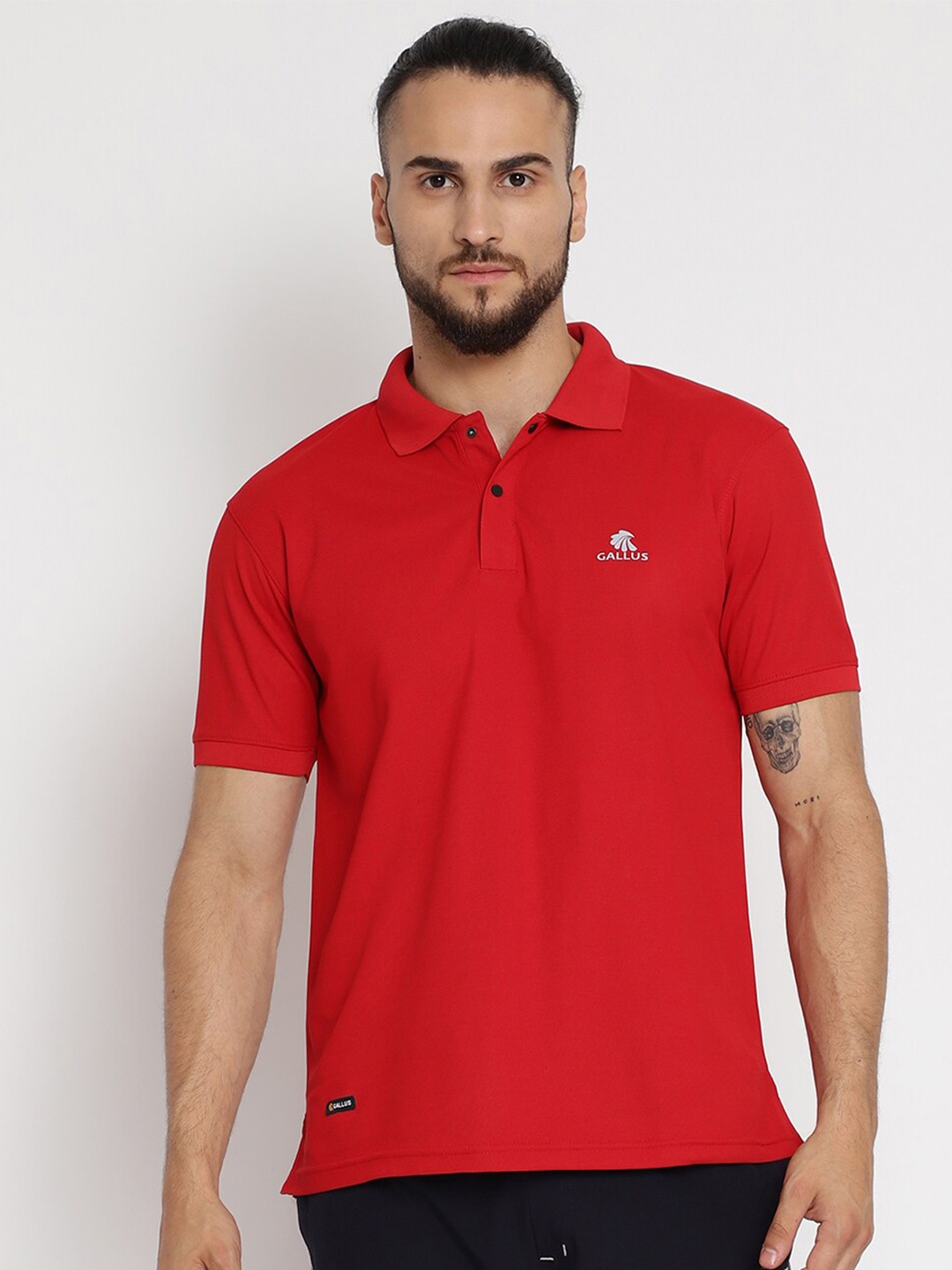 

Gallus Polo Collar Dri-FIT Regular Fit T-shirt, Red