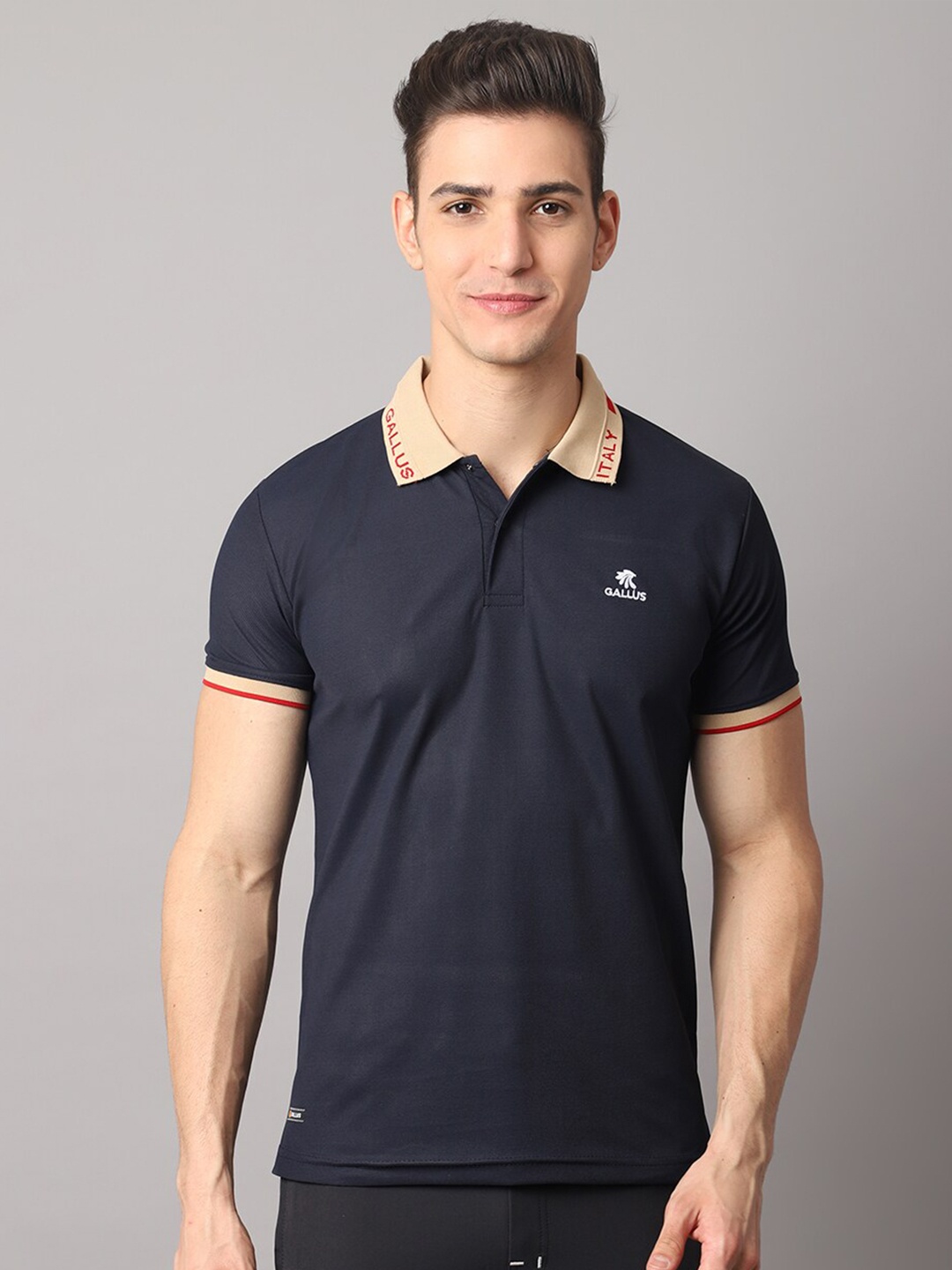 

Gallus Polo Collar Dri-FIT T-shirt, Navy blue