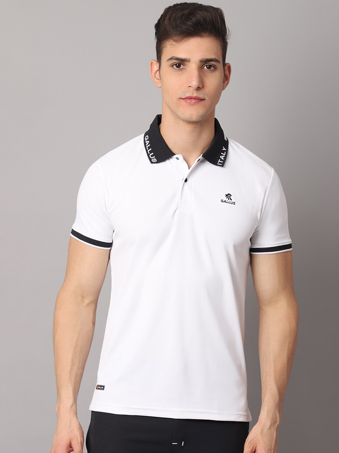 

Gallus Polo Collar Dri-FIT T-shirt, White