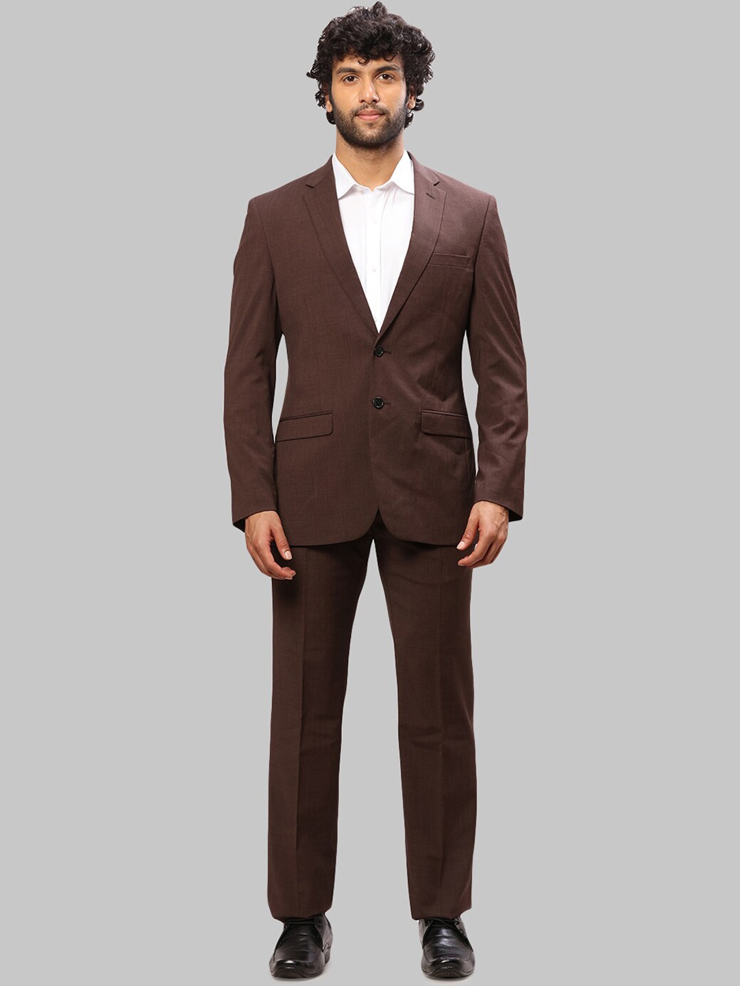 

Raymond Men 2-Pcs Single Breasted Suit, Brown