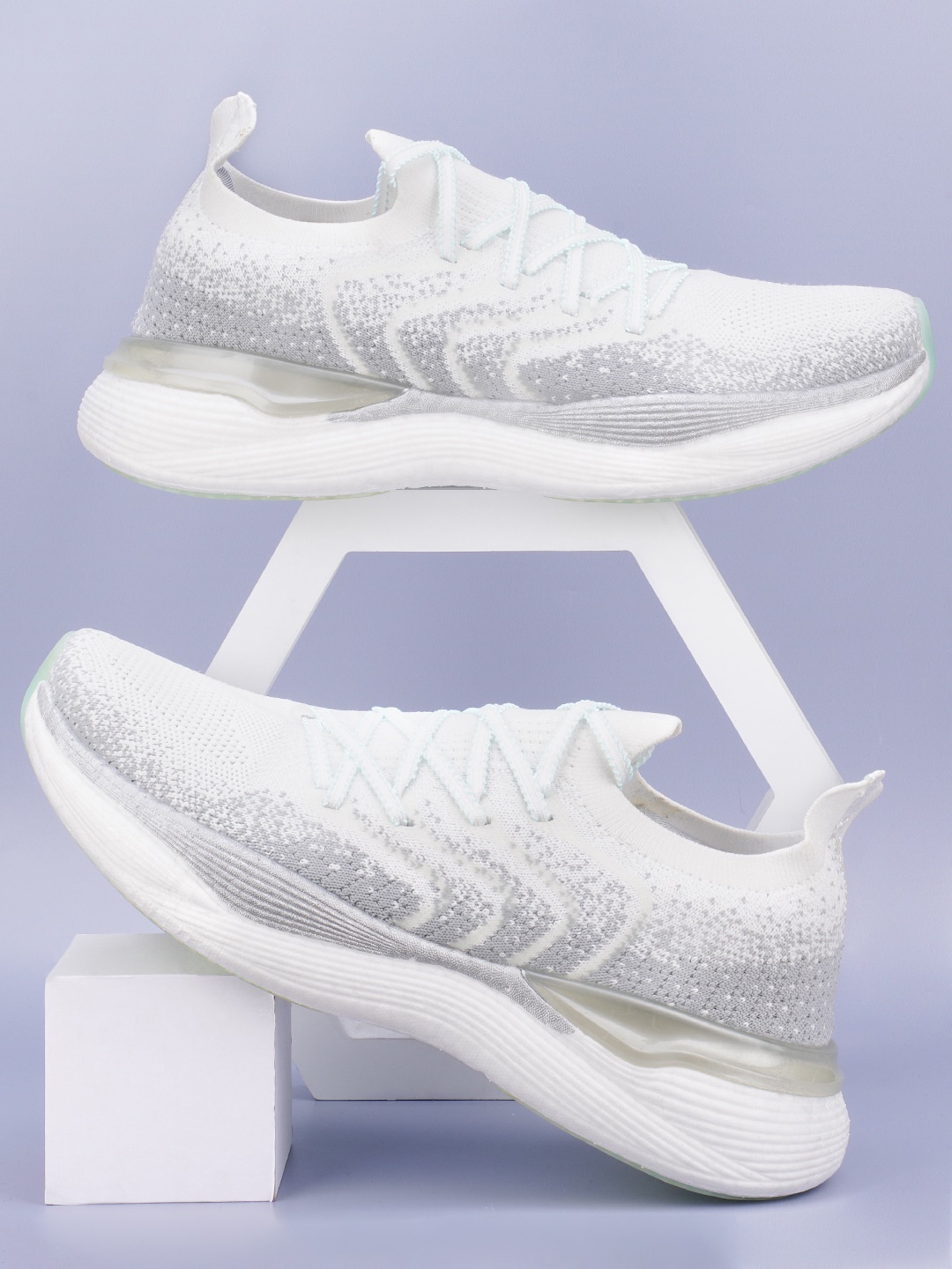 

Atom Men Woven Design Slip-On Sneakers, White