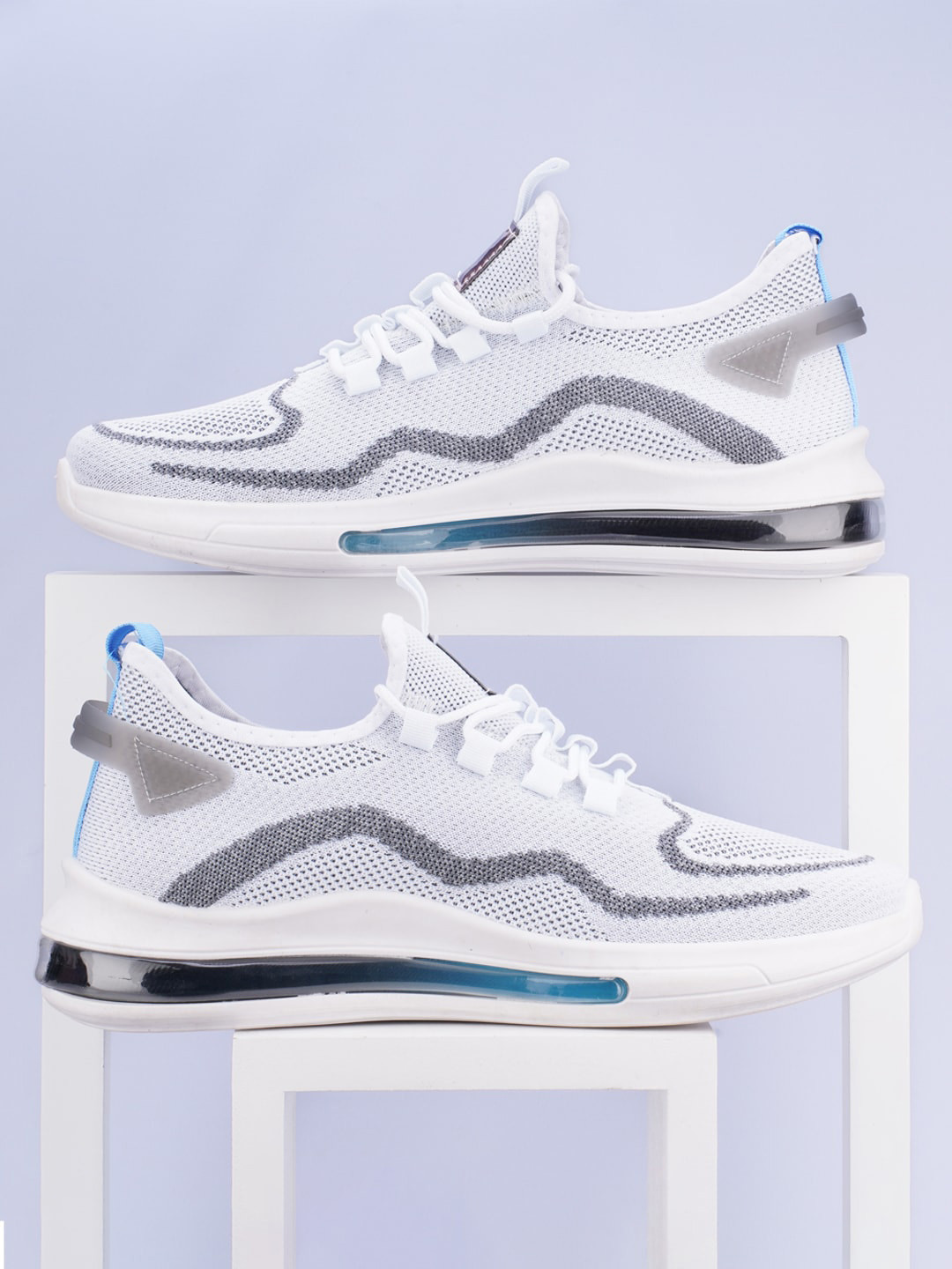 

Atom Men Woven Design Sneakers, White