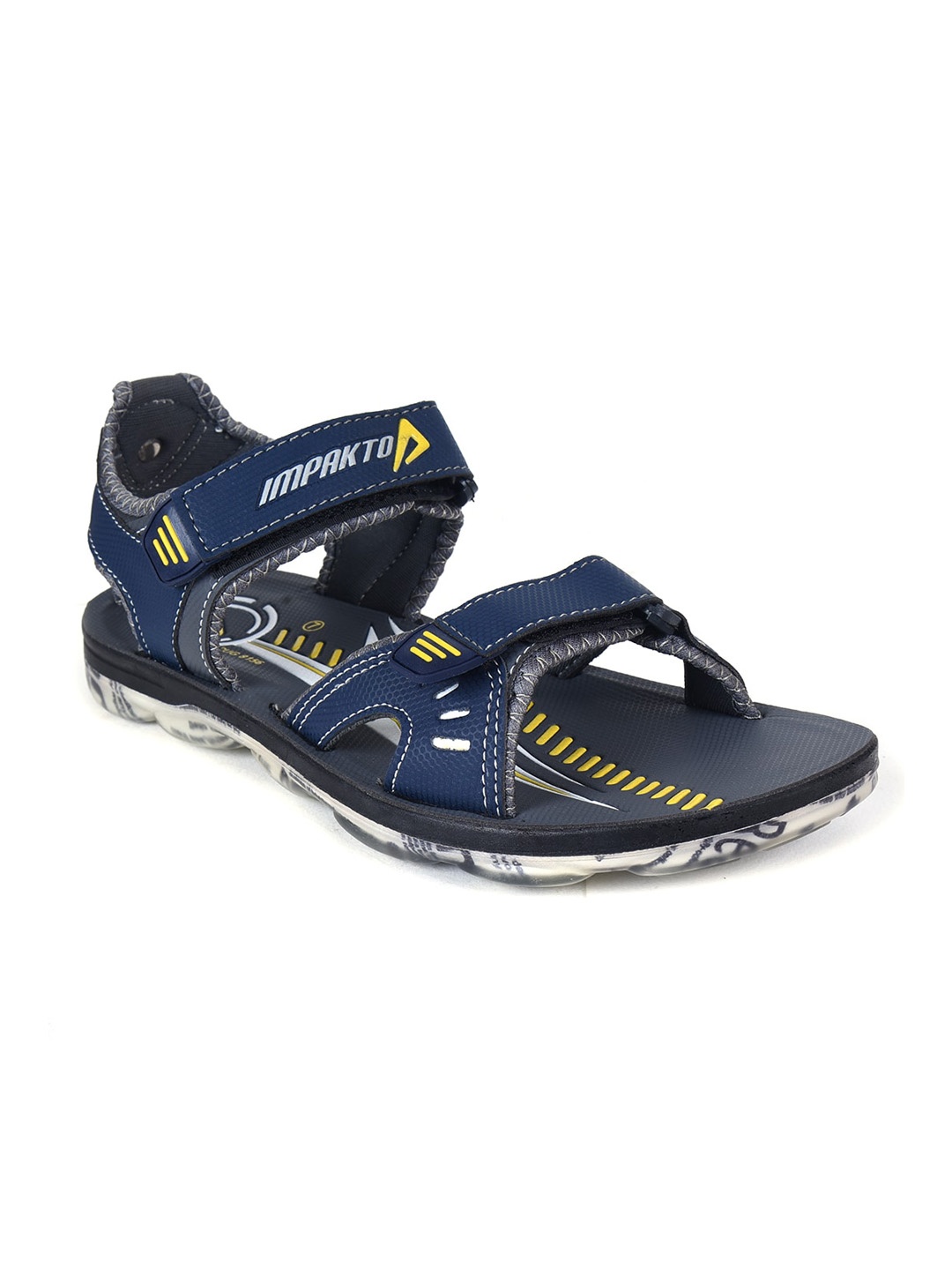 

Ajanta Men Printed Comfortable Velcro Closure Sports Sandals, Blue