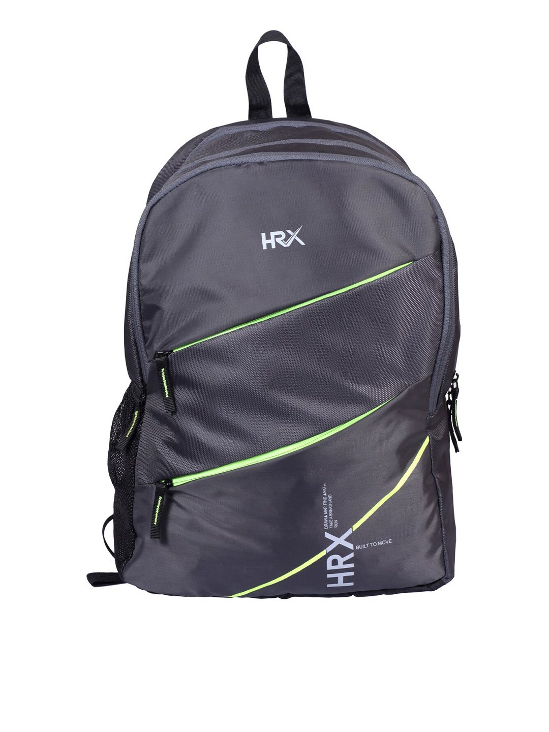 

HRX by Hrithik Roshan Brand Logo Water Resistant Large Size Backpack, Grey