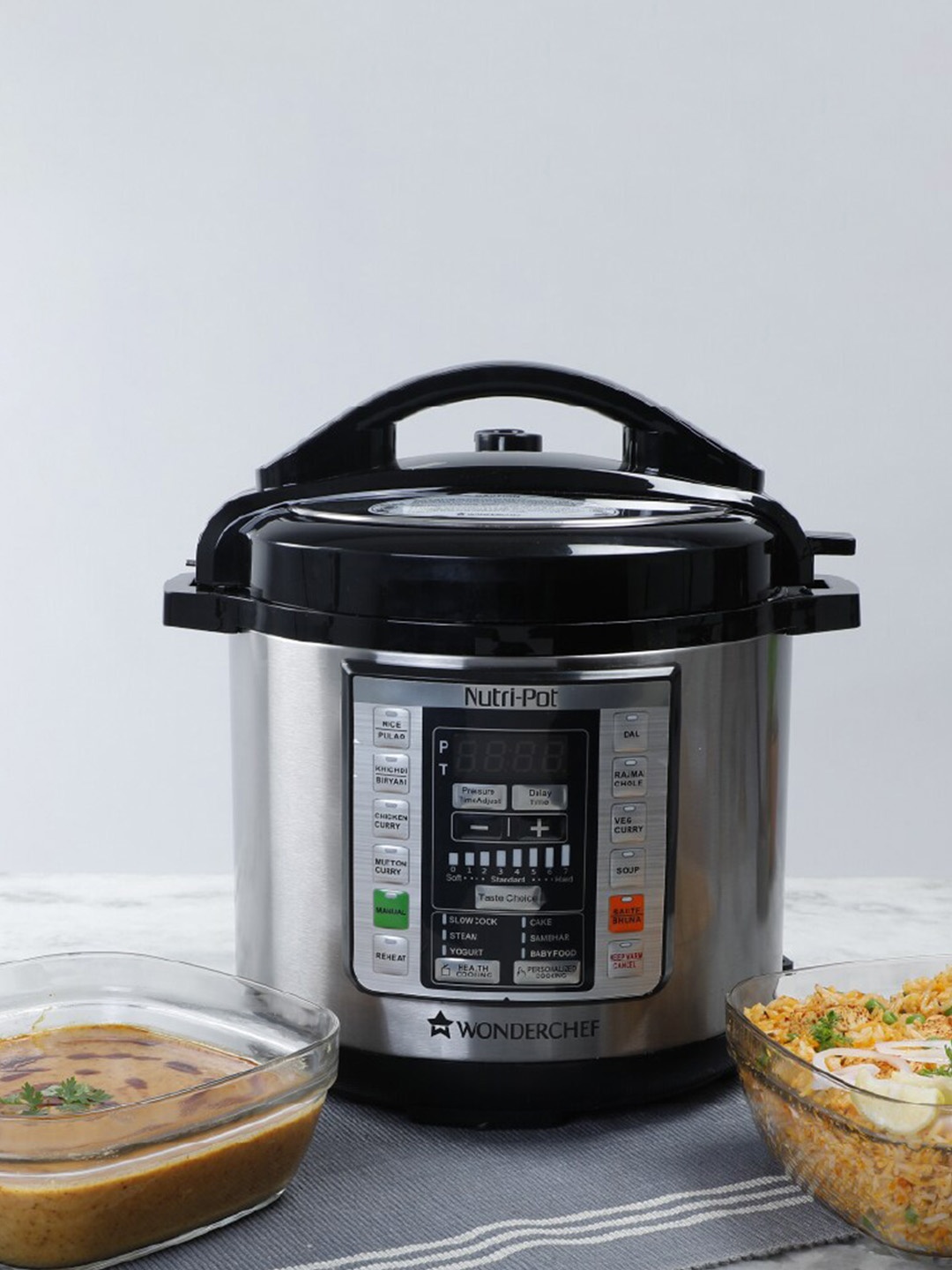 

Wonderchef Nutri-Pot Black Electric Pressure Cooker With 7-in-1 Function 6 L