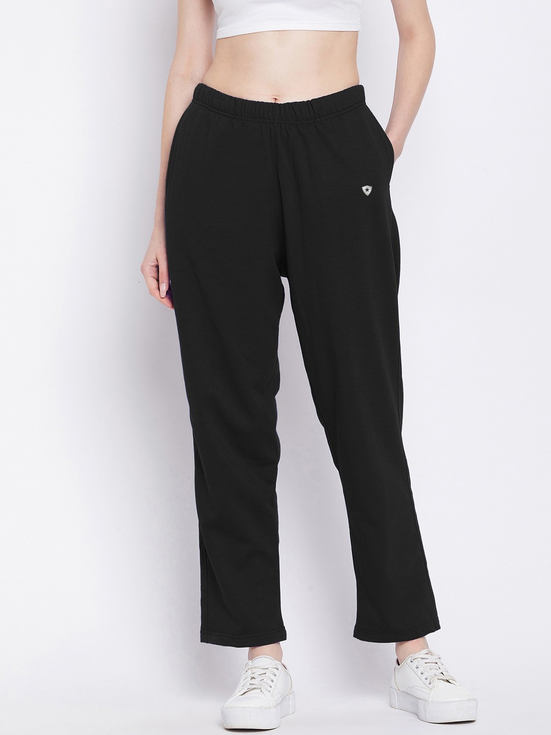 

FRENCH FLEXIOUS Women Anti-Odour Track Pants, Black