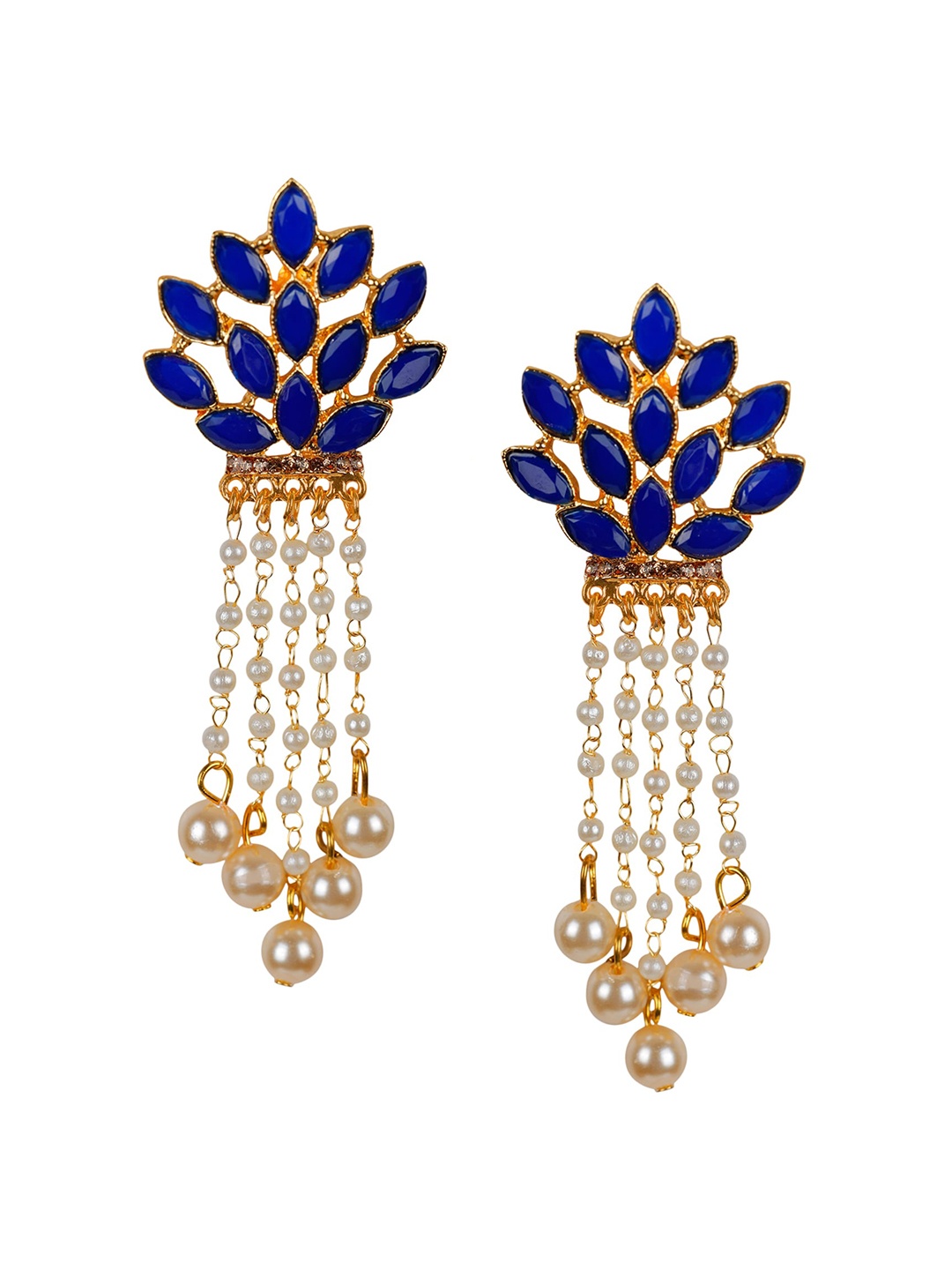 

Kord Store Blue Floral Jhumkas Earrings