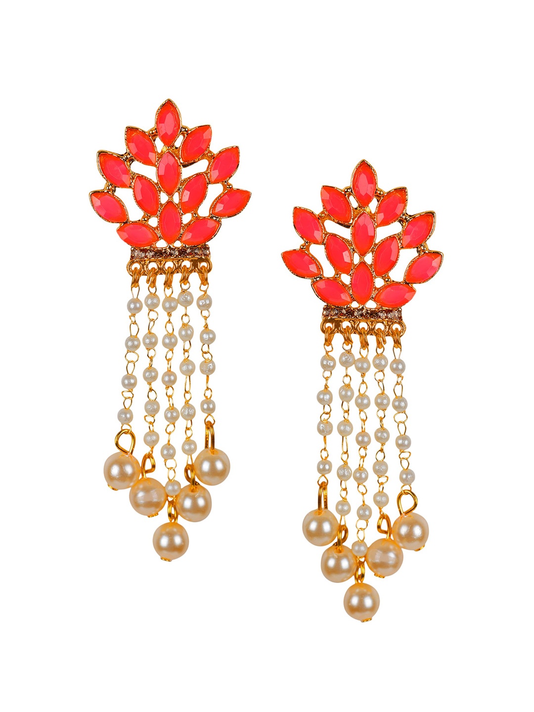 

Kord Store Red Floral Drop Earrings