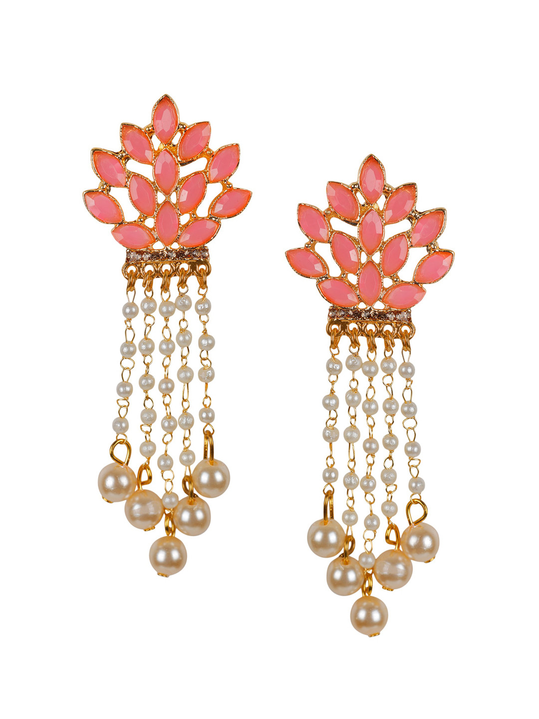

Kord Store Pink Floral Drop Earrings