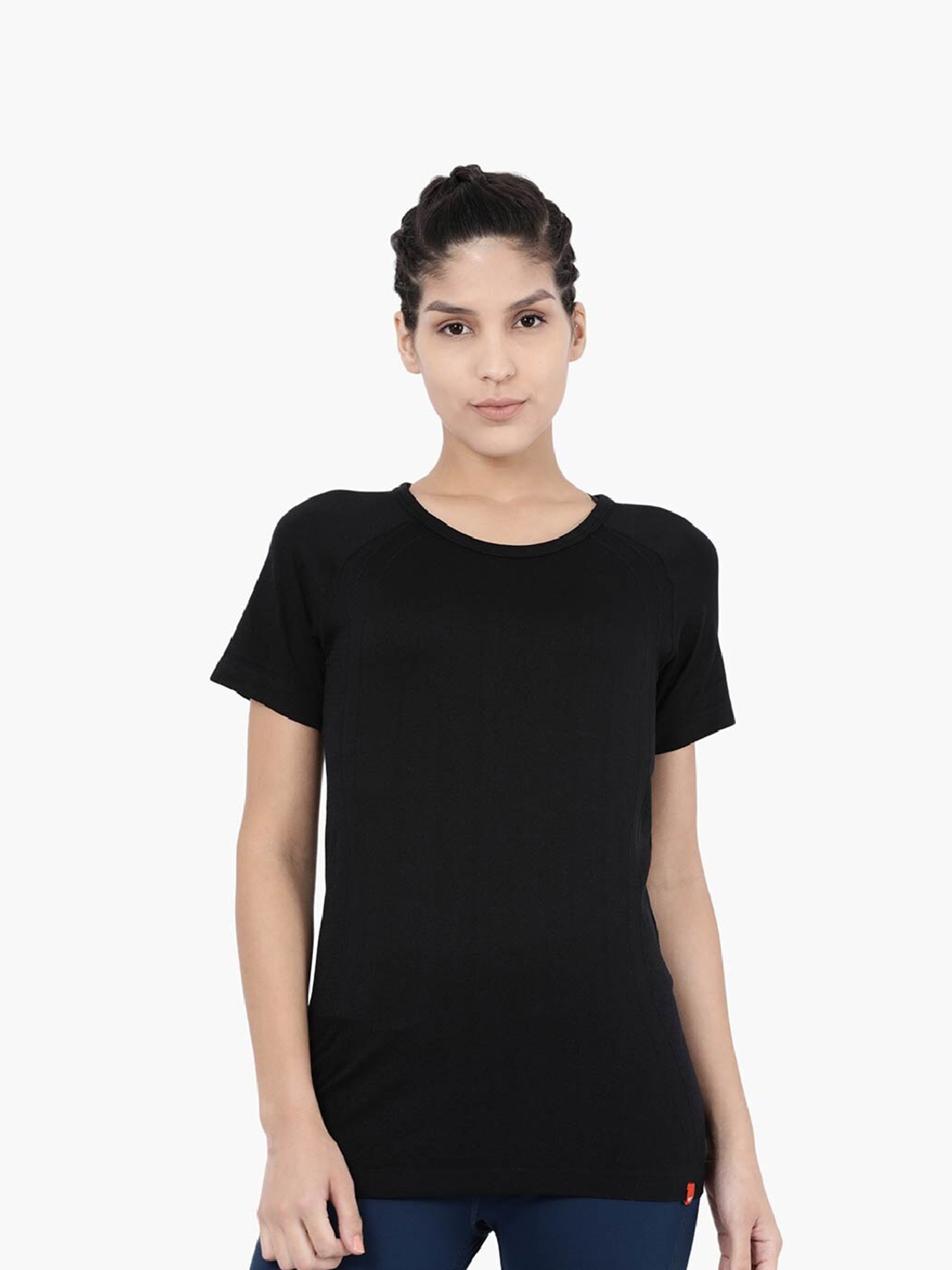 

Wildcraft Round Neck Raglan Sleeves Sports T-shirt, Black