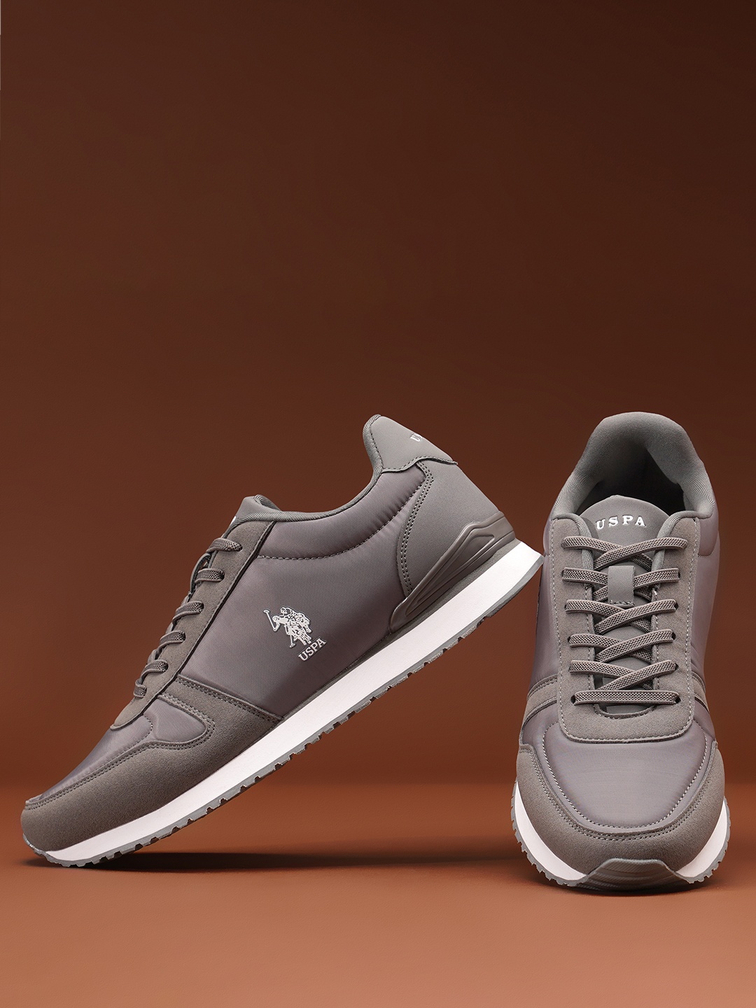 

U.S. Polo Assn. Men Regon Retro Sneakers, Grey