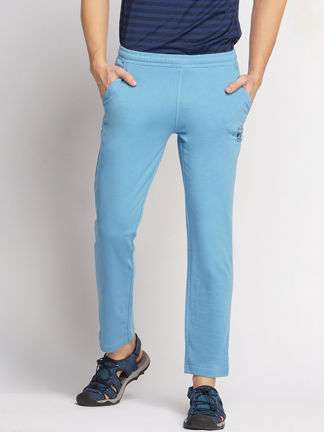 

Wildcraft Men Regular Fit Cotton Track Pants, Blue