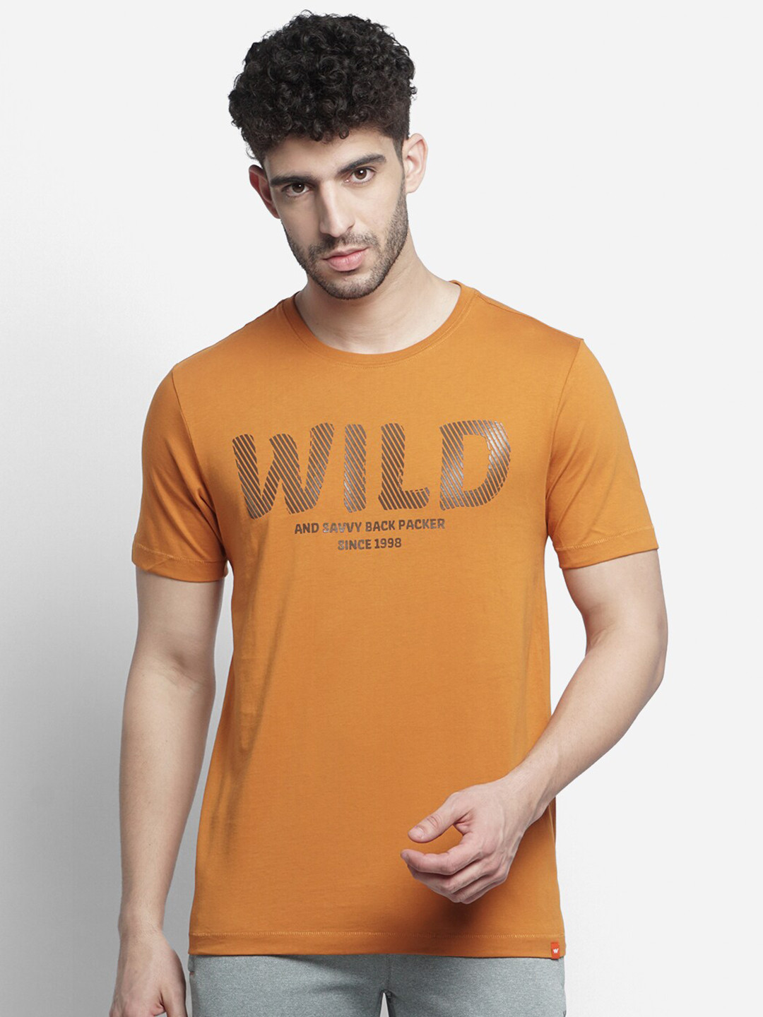 

Wildcraft Typography Printed Pure Cotton T-shirt, Yellow