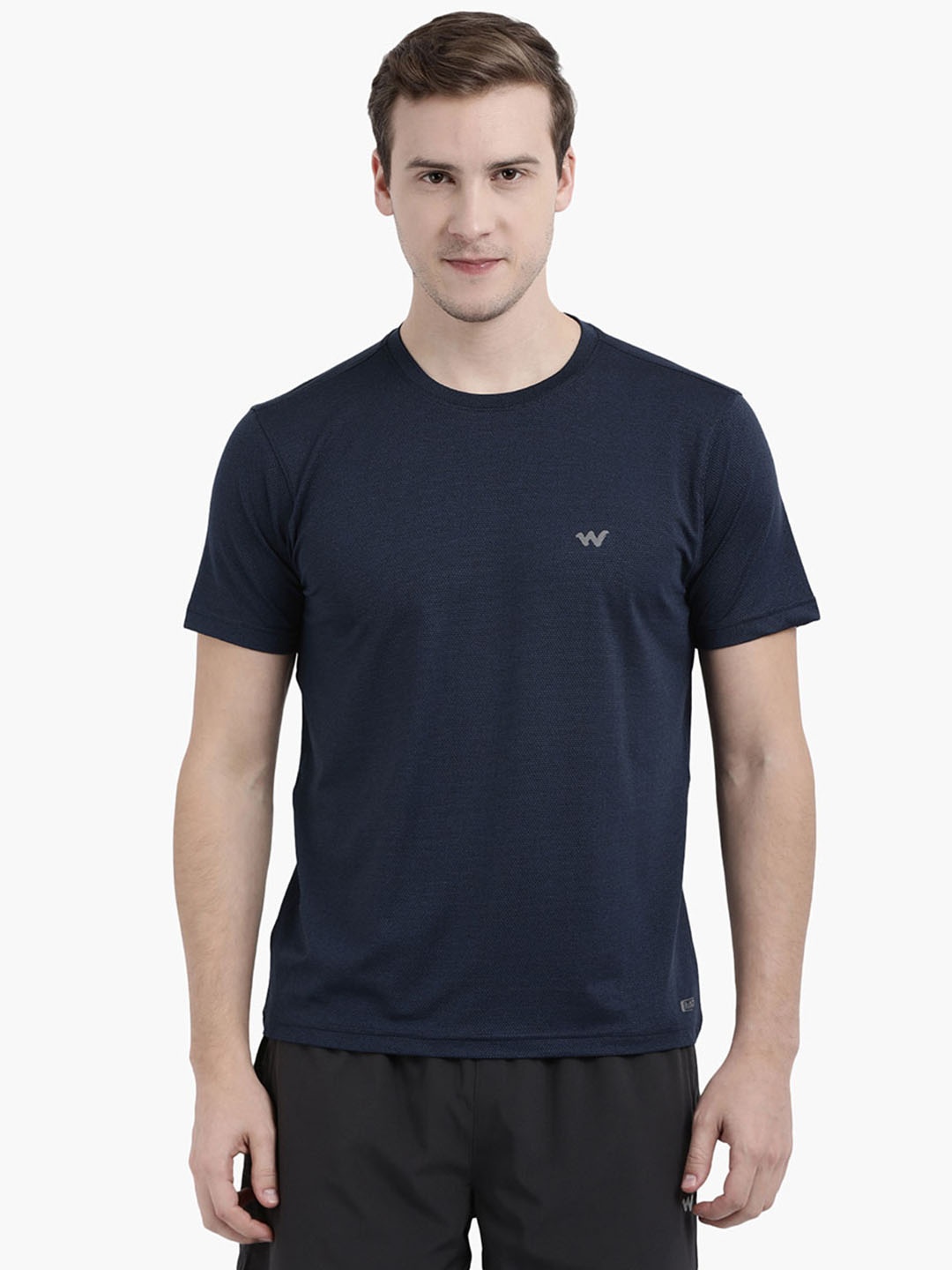 

Wildcraft Round Neck Short Sleeves T-shirt, Navy blue