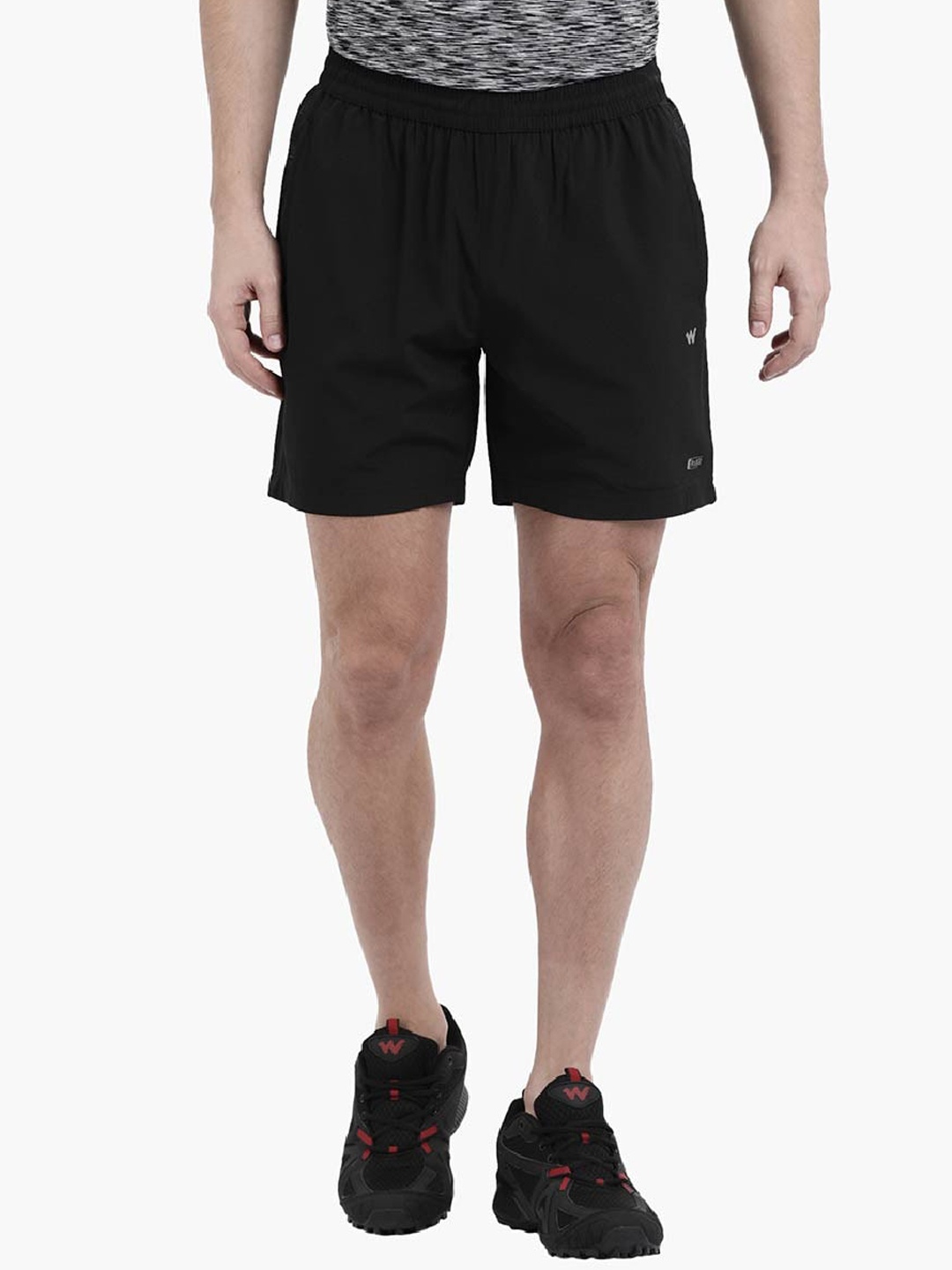 Wildcraft Men Regular-Fit Outdoor Sports Shorts, Black