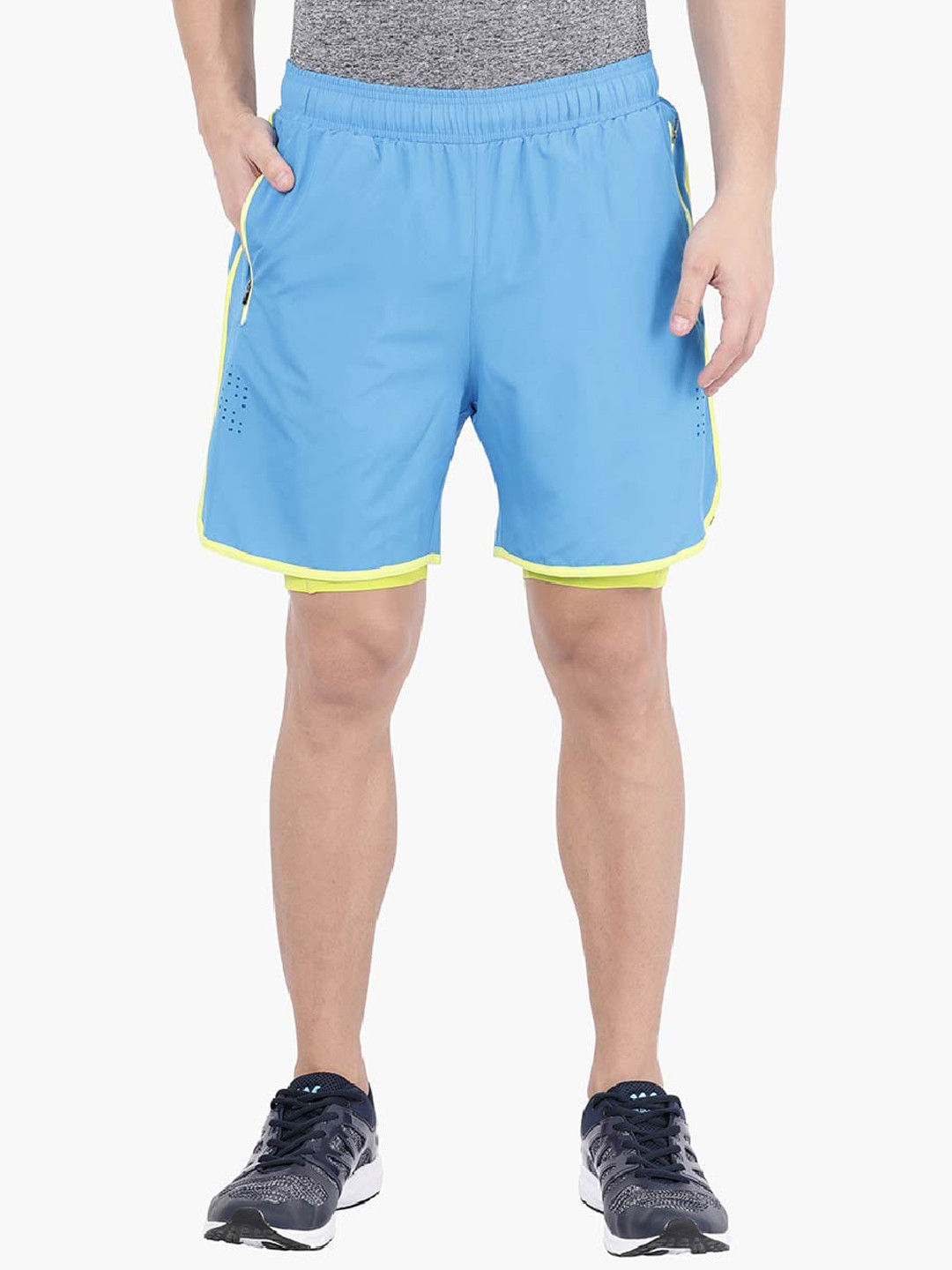 

Wildcraft Men Regular-Fit Outdoor Sports Shorts, Blue