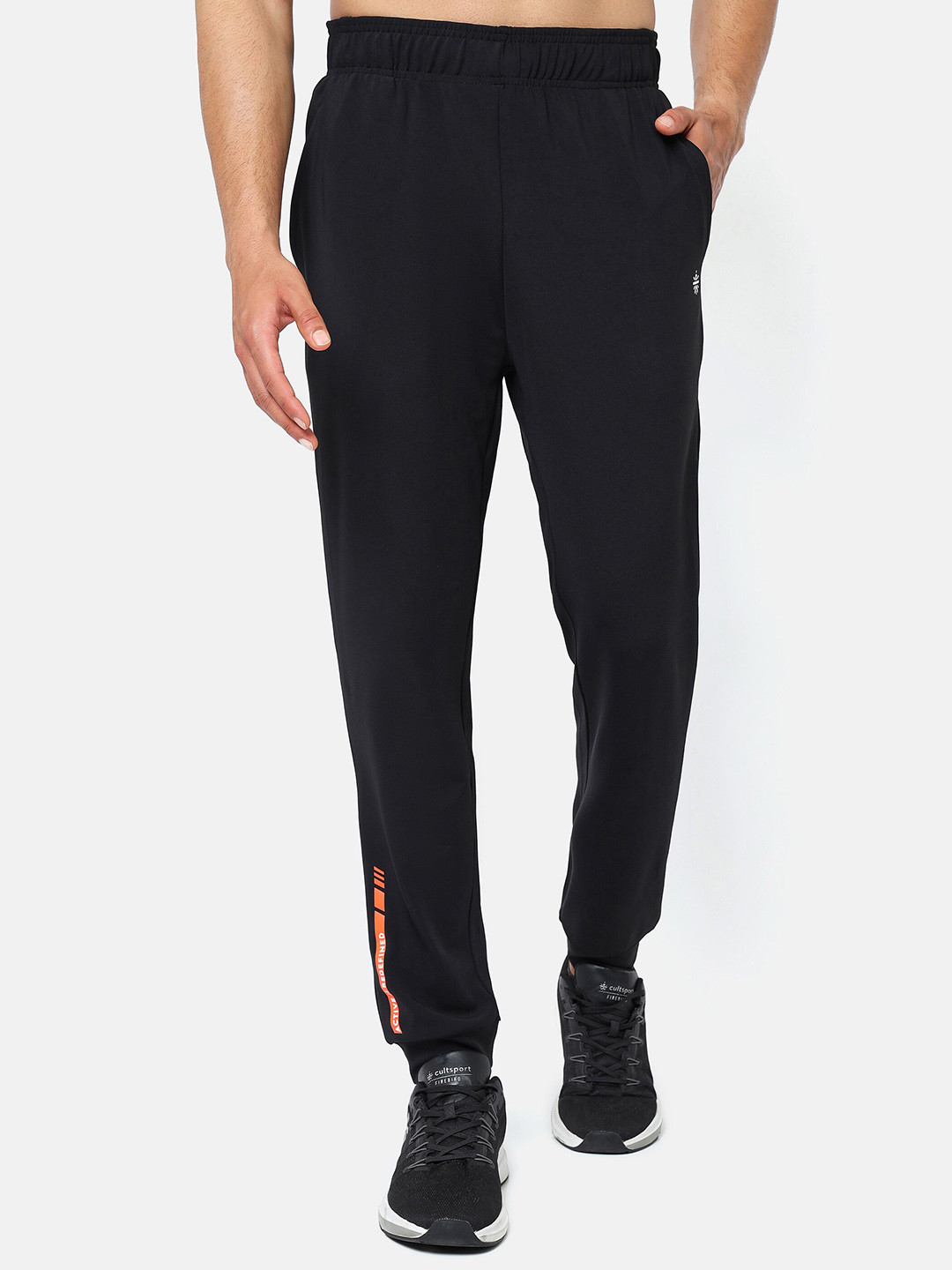 

Cultsport Men Regular Fit Flydry Active Training Joggers, Black