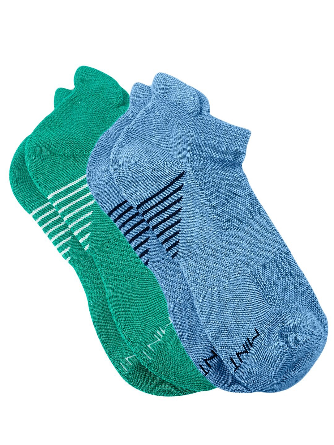 

Mint & Oak Men Pack of 2 Patterned Ankle-Length Eco-Friendly Bamboo Socks, Blue