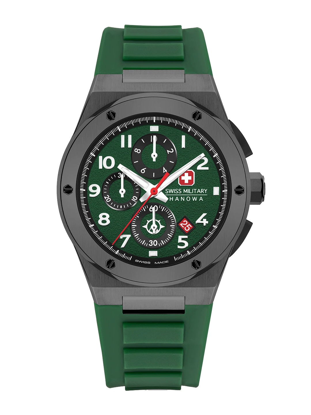 

SWISS MILITARY HANOWA Men Analogue Chronograph Watch SMWGO2102040, Green