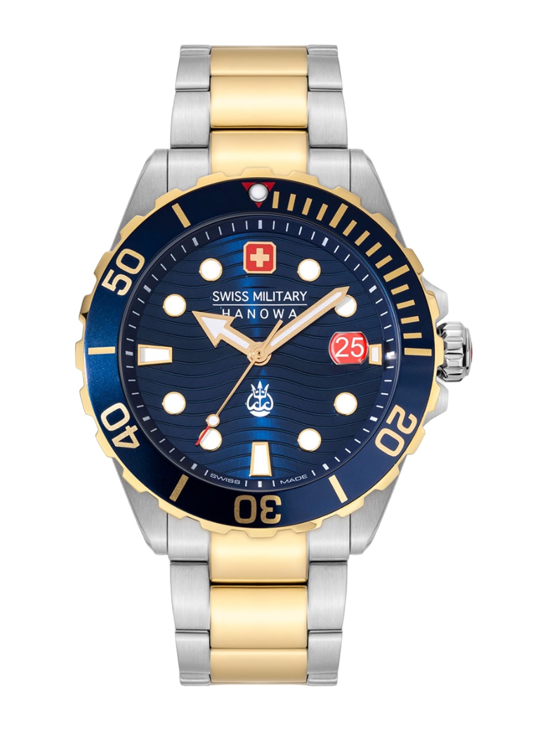 

SWISS MILITARY HANOWA Men Bracelet Style Straps Analogue Watch SMWGH2200360, Blue