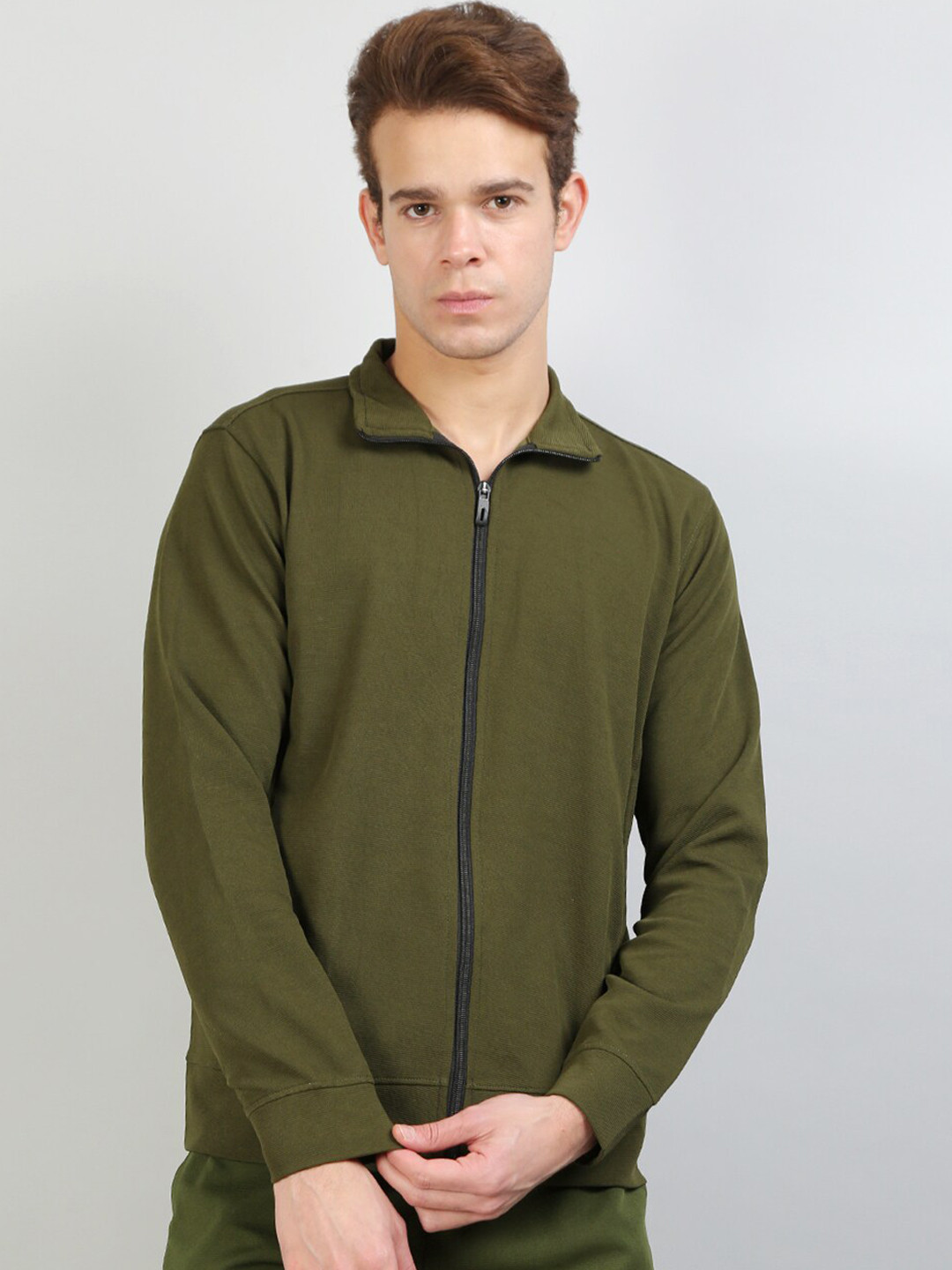 

Kushi Flyer Dry Fit Bomber Jacket, Olive