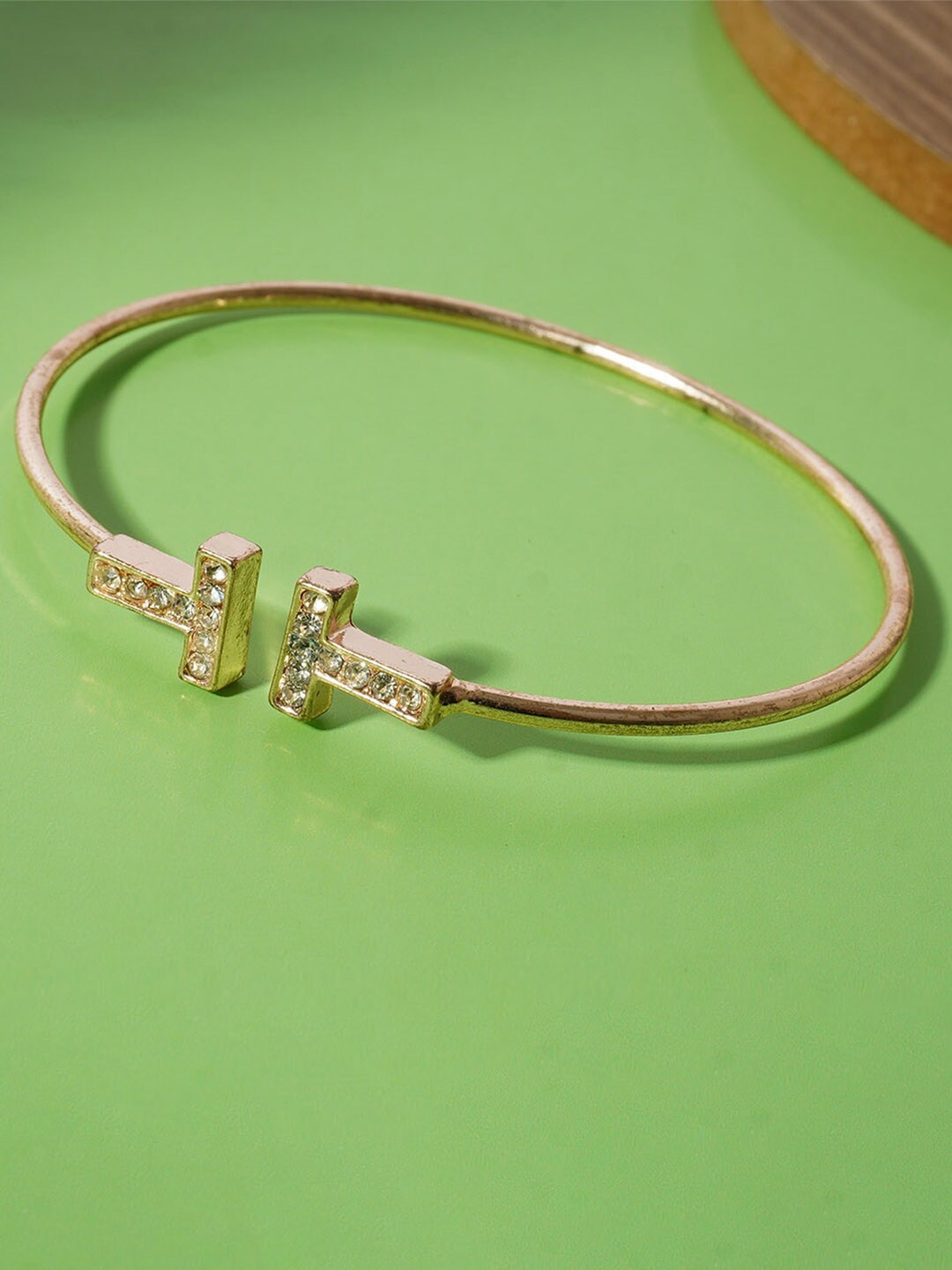 

Ferosh Women Gold-Plated Cuff Bracelet