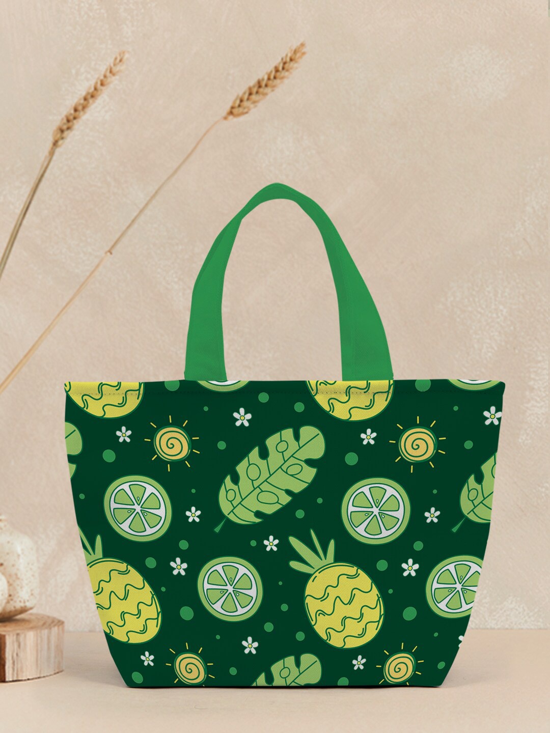 

Crazy Corner Graphic Printed Lunch Bag, Green