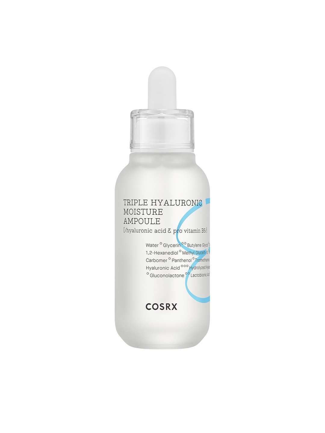 

COSRX Hydrium Triple Hyaluronic Moisture Ampoule Serum with Pro Vitamin B5 - 40 ml, White