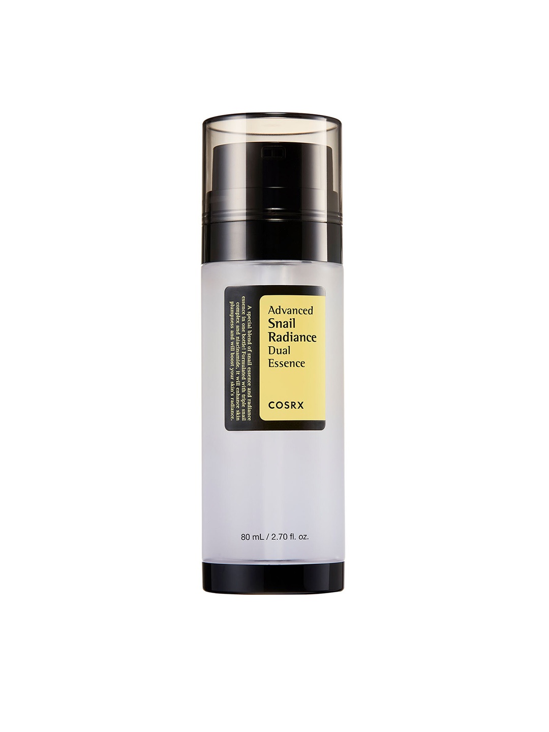 

COSRX Advanced Snail Radiance Dual Essence with Niacinamide - 80 ml, Transparent