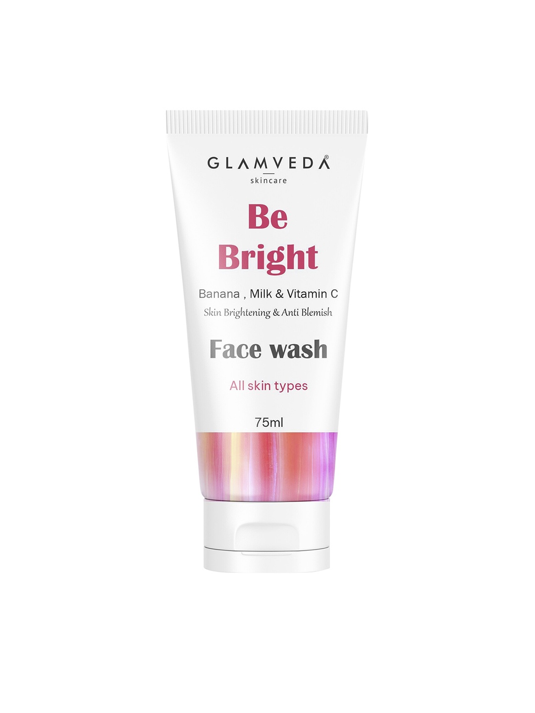 

GLAMVEDA Be Bright Skin Brightening & Anti Blemish Face Wash With Vitamin C - 75 ml, White