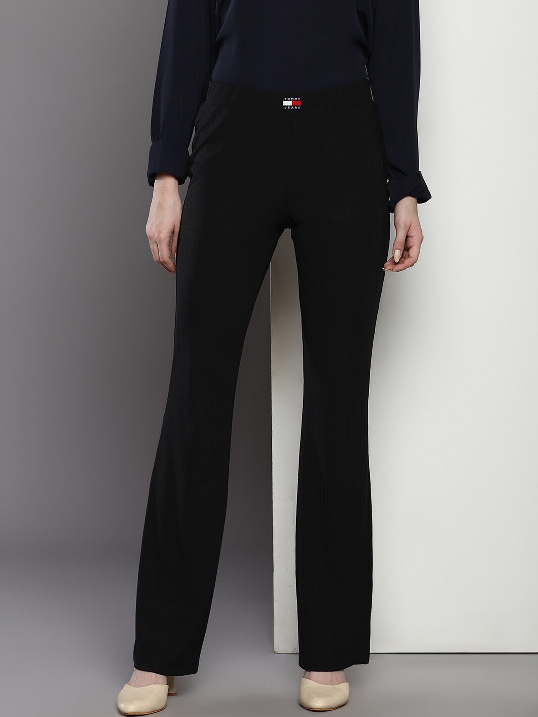

Tommy Hilfiger Women Slim Fit Treggings, Black