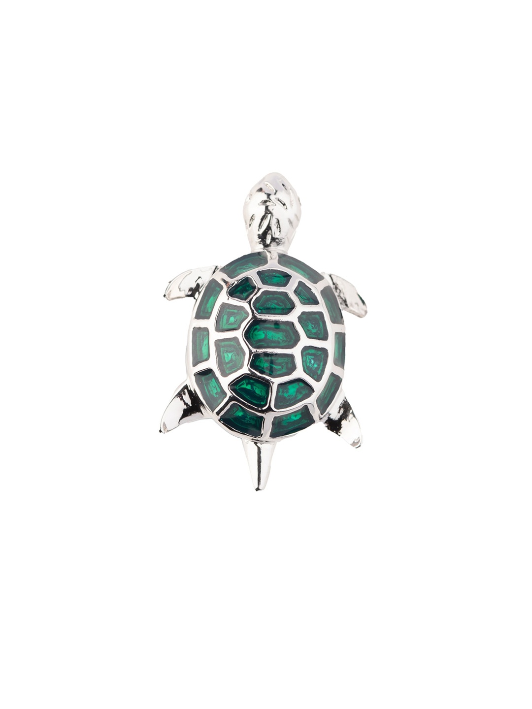 

The Tie Hub Men Turtle Lapel Pin Brooch, Green