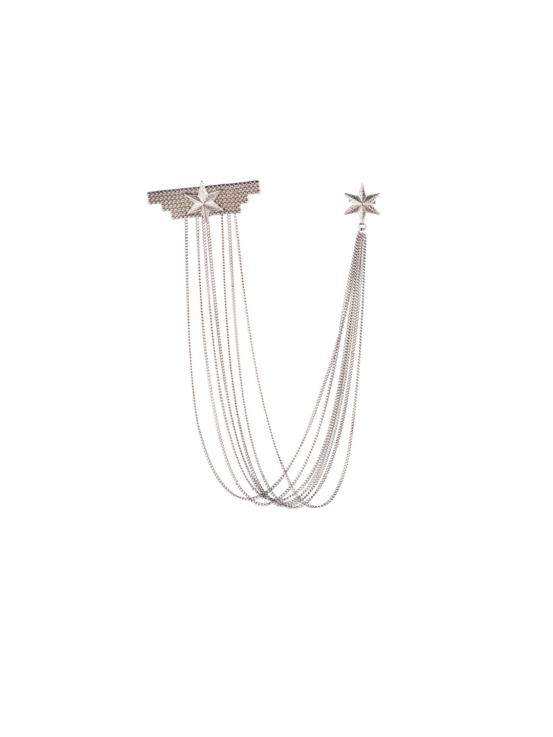 

The Tie Hub Silver-Plated Royal Star Design Brooch