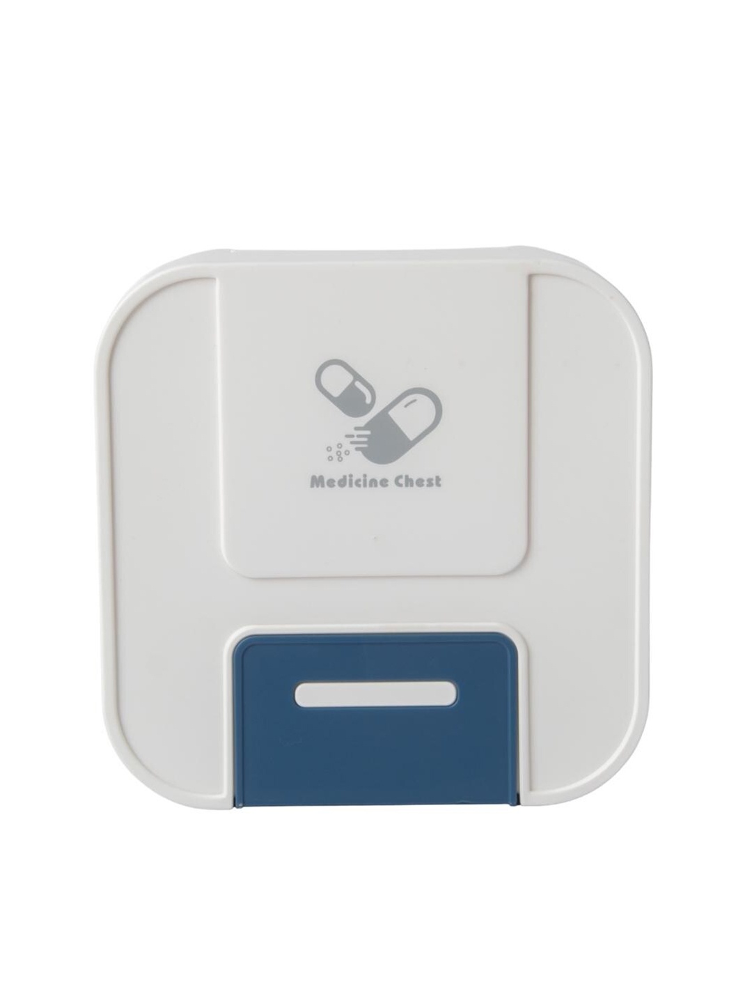 

MARKET99 Blue & Cream-Colored Colorblocked Water-Resistant Medicine Box