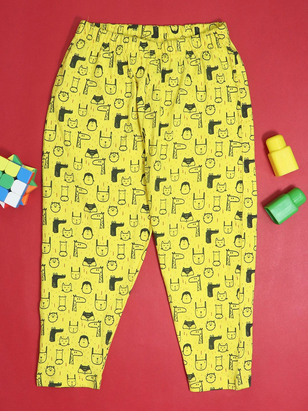 

BE AWARA Kids Plus Size Printed Lounge Pants, Yellow