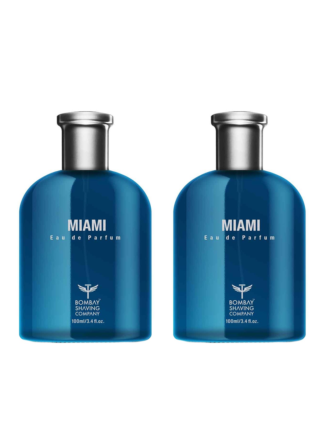 

Bombay Shaving Company Men Set of 2 Miami Eau De Parfum - 100ml Each, Blue