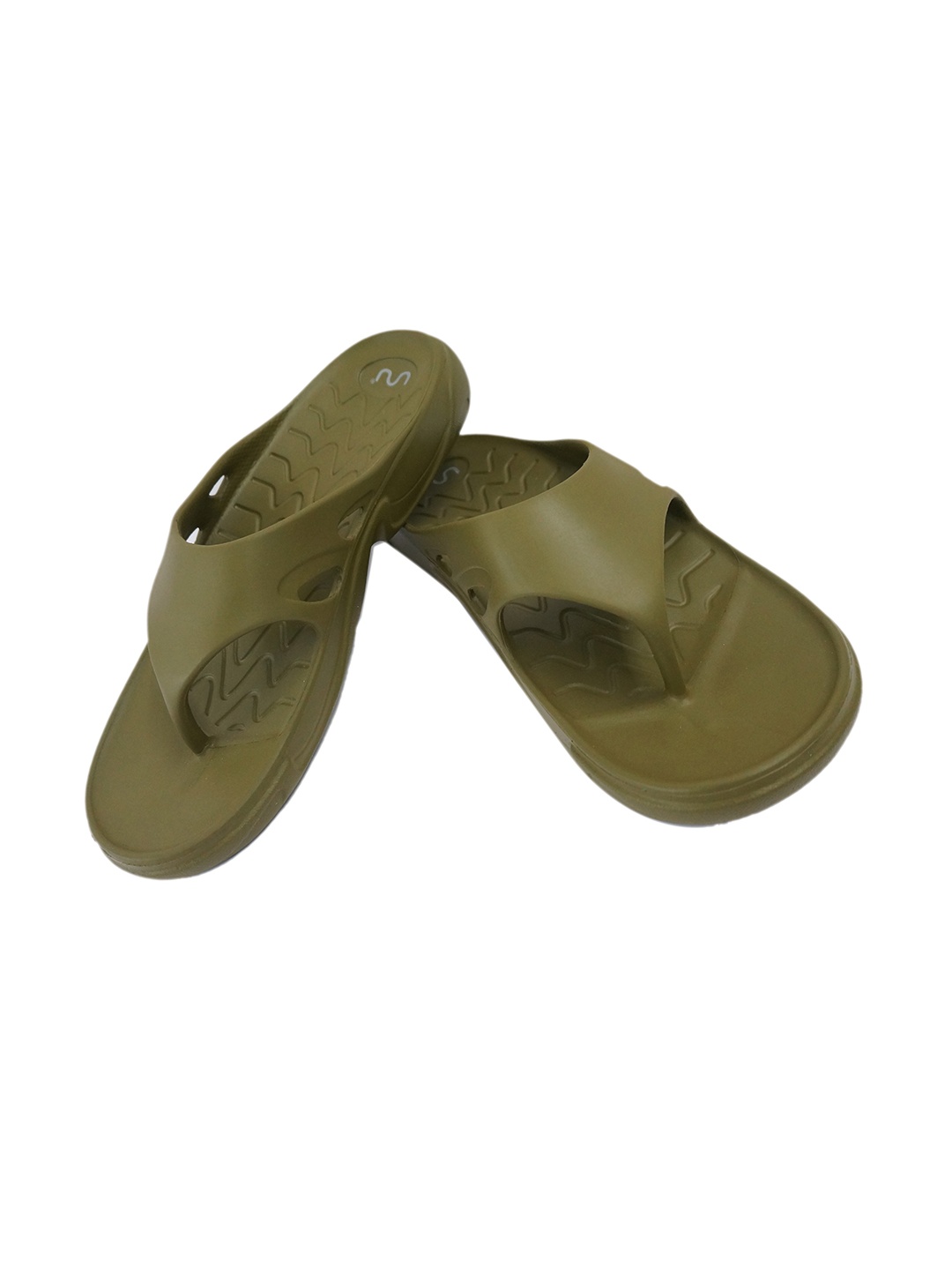 

Doubleu Men Comfortable EVA Thong Flip-Flops, Olive