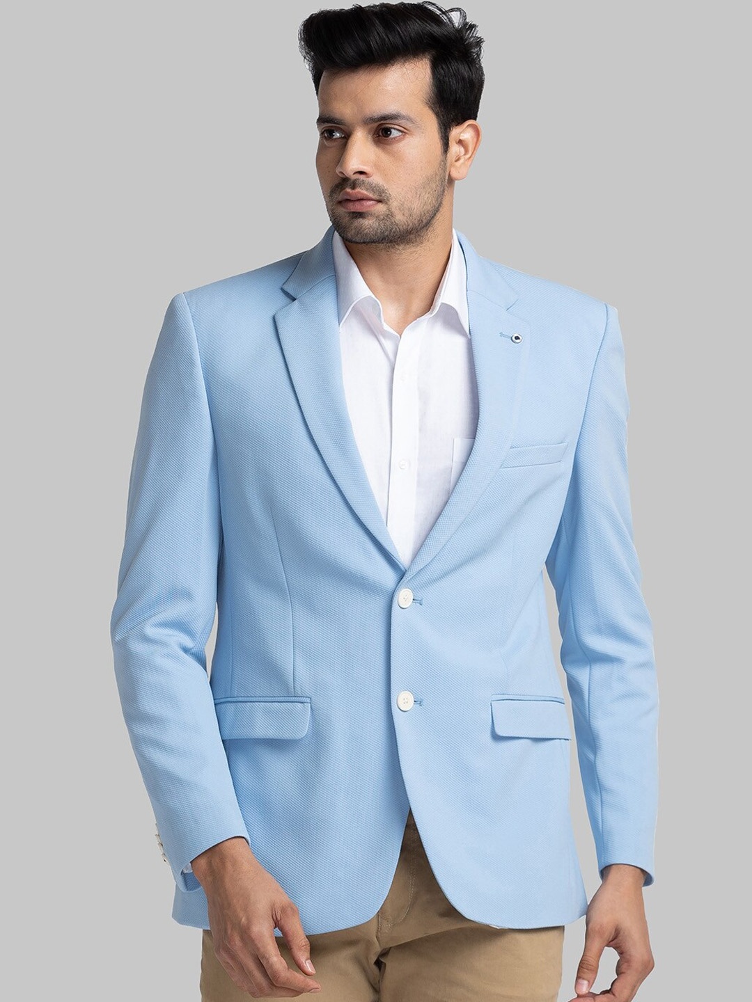 

Raymond Contemporary-Fit Single Breasted Formal Blazer, Blue