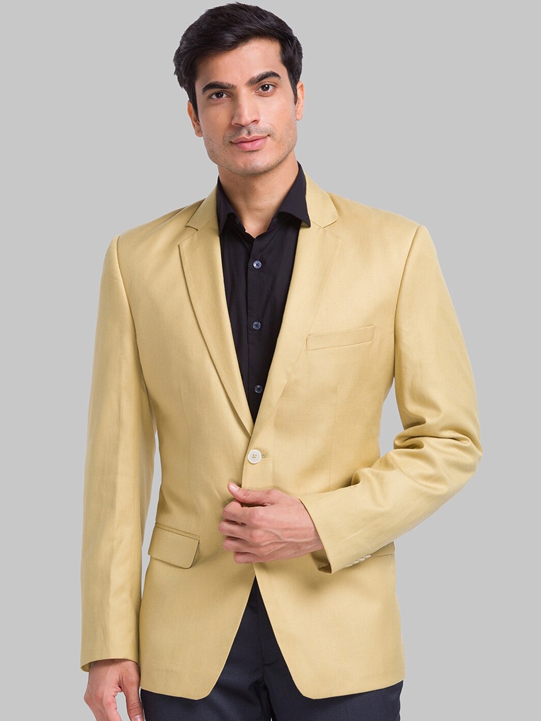 

Park Avenue Slim-Fit Single Breasted Blazers, Yellow