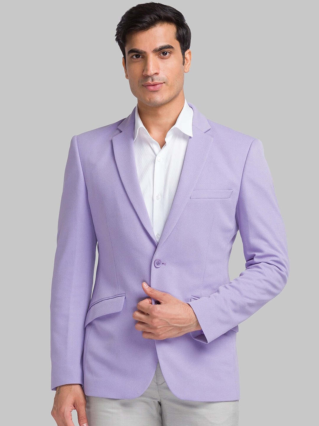 

Park Avenue Single-Breasted Active-Fit Formal Blazer, Violet