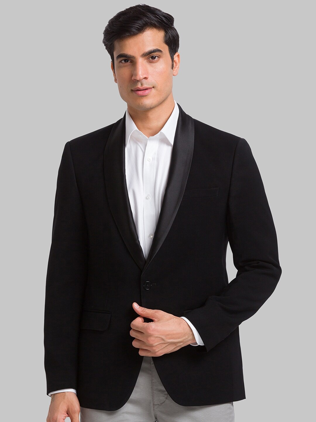 

Park Avenue Super Slim-Fit Single Breasted Blazers, Black