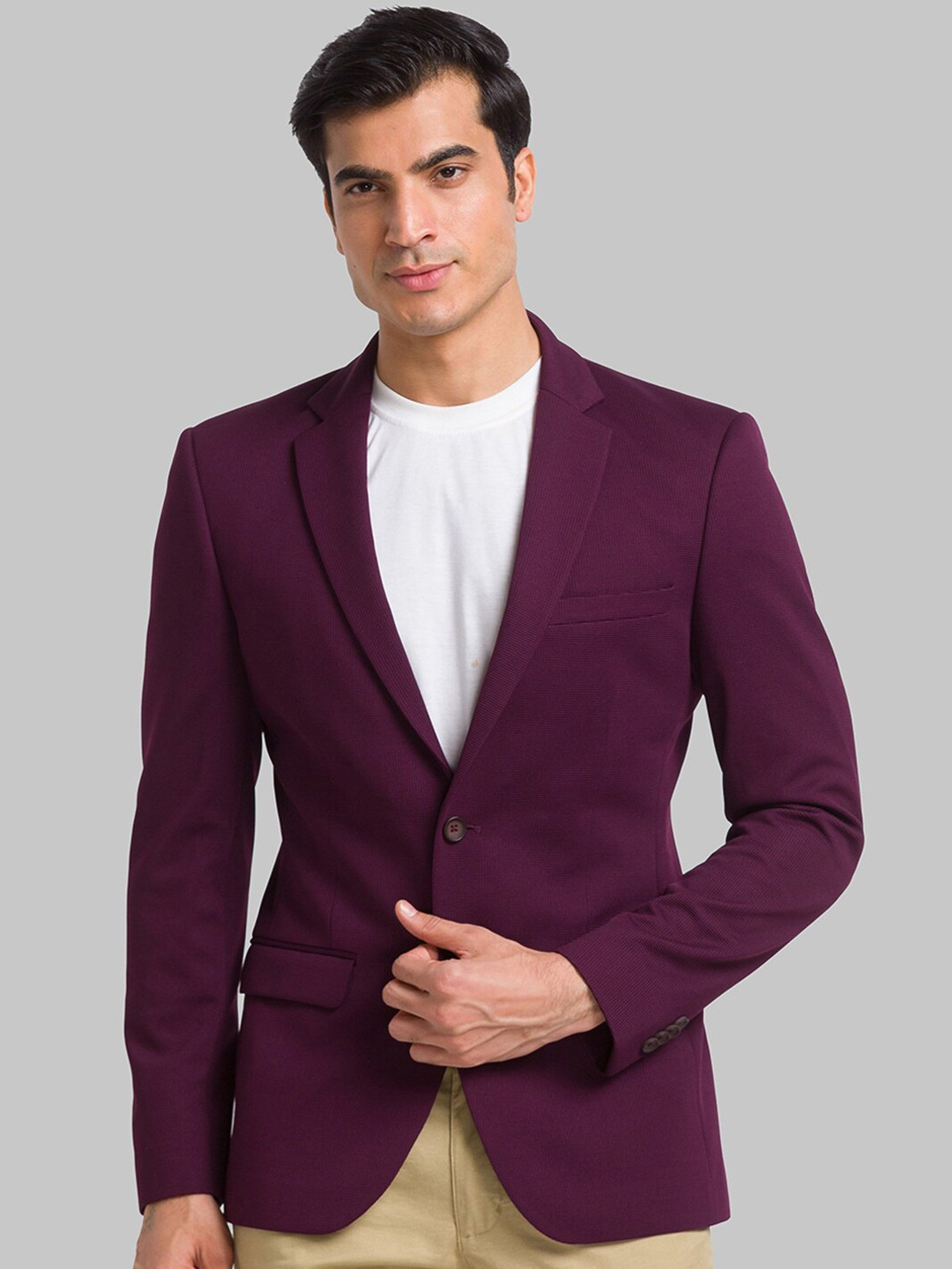 

Park Avenue Active-Fit Single Breasted Casual Blazer, Burgundy