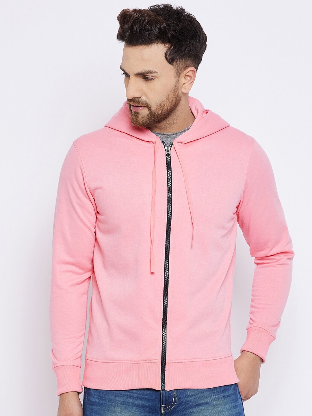 

FRENCH FLEXIOUS Hooded Cotton Sweatshirt, Pink