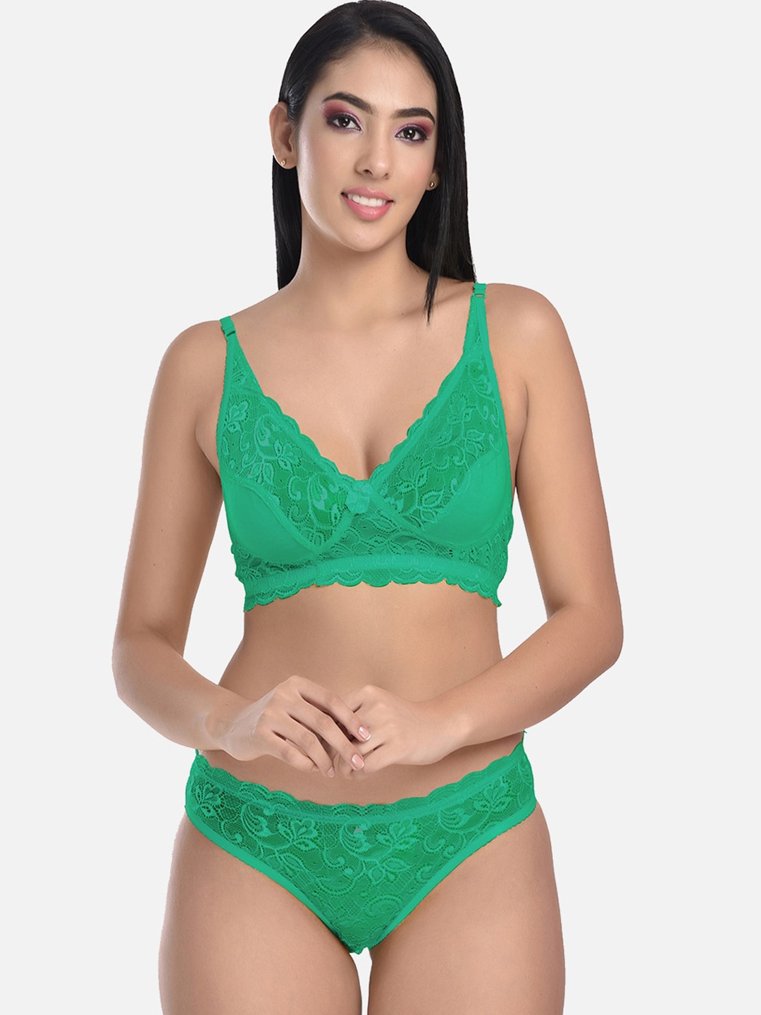 

StyFun Self-Designed Lingerie Set VM_Ei-Ten_Green_B