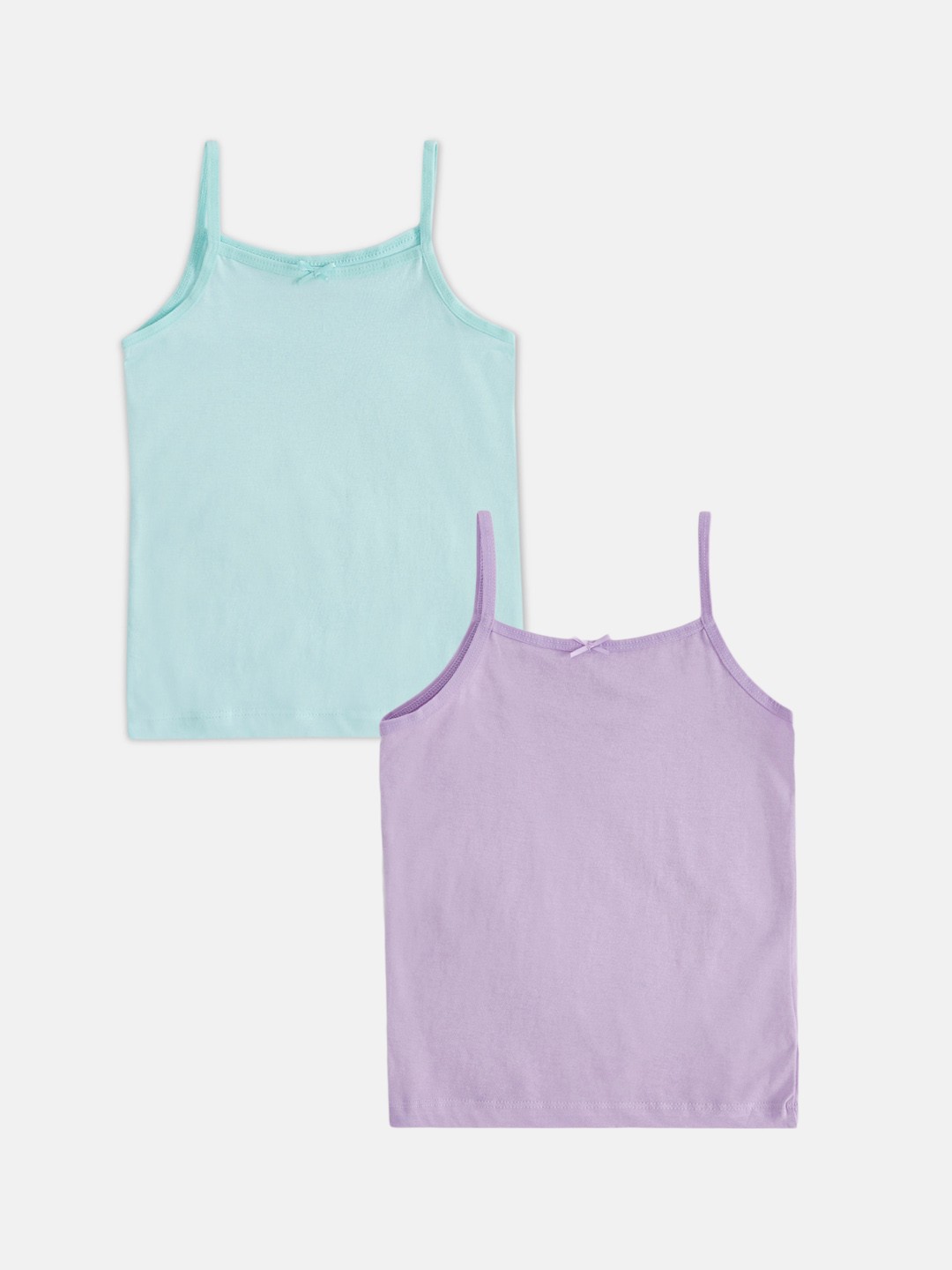

Pantaloons Junior Girls Pack Of 2 Cotton Camisoles, Purple