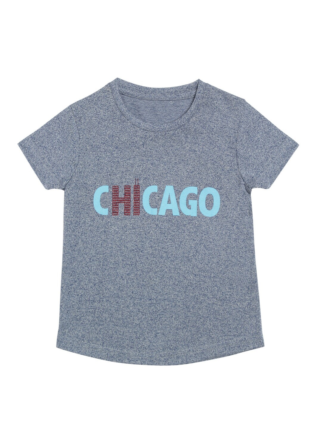 

DOOR74 Kids Typography Printed Cotton T-shirt, Blue