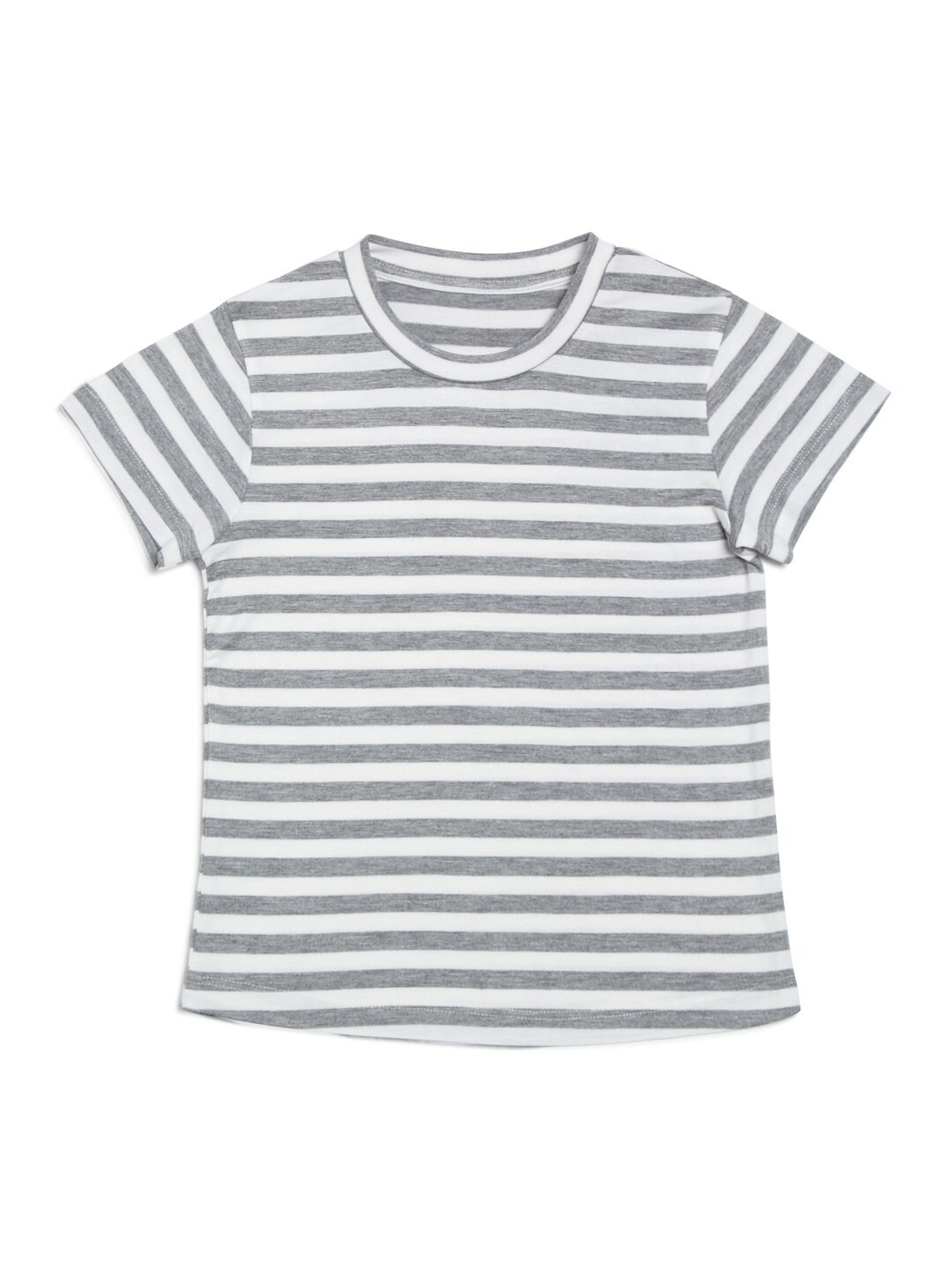 

DOOR74 Boys Striped Cotton T-shirt, Grey