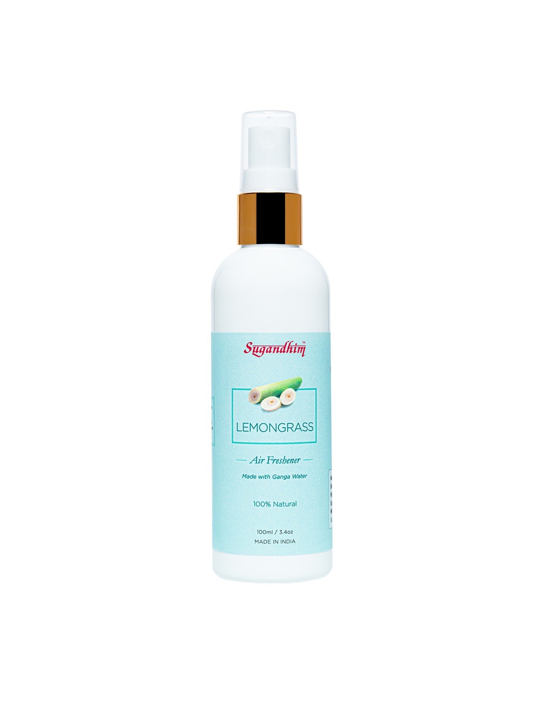 

Sugandhim White Non Toxic Lemongrass Air Freshner 100ml