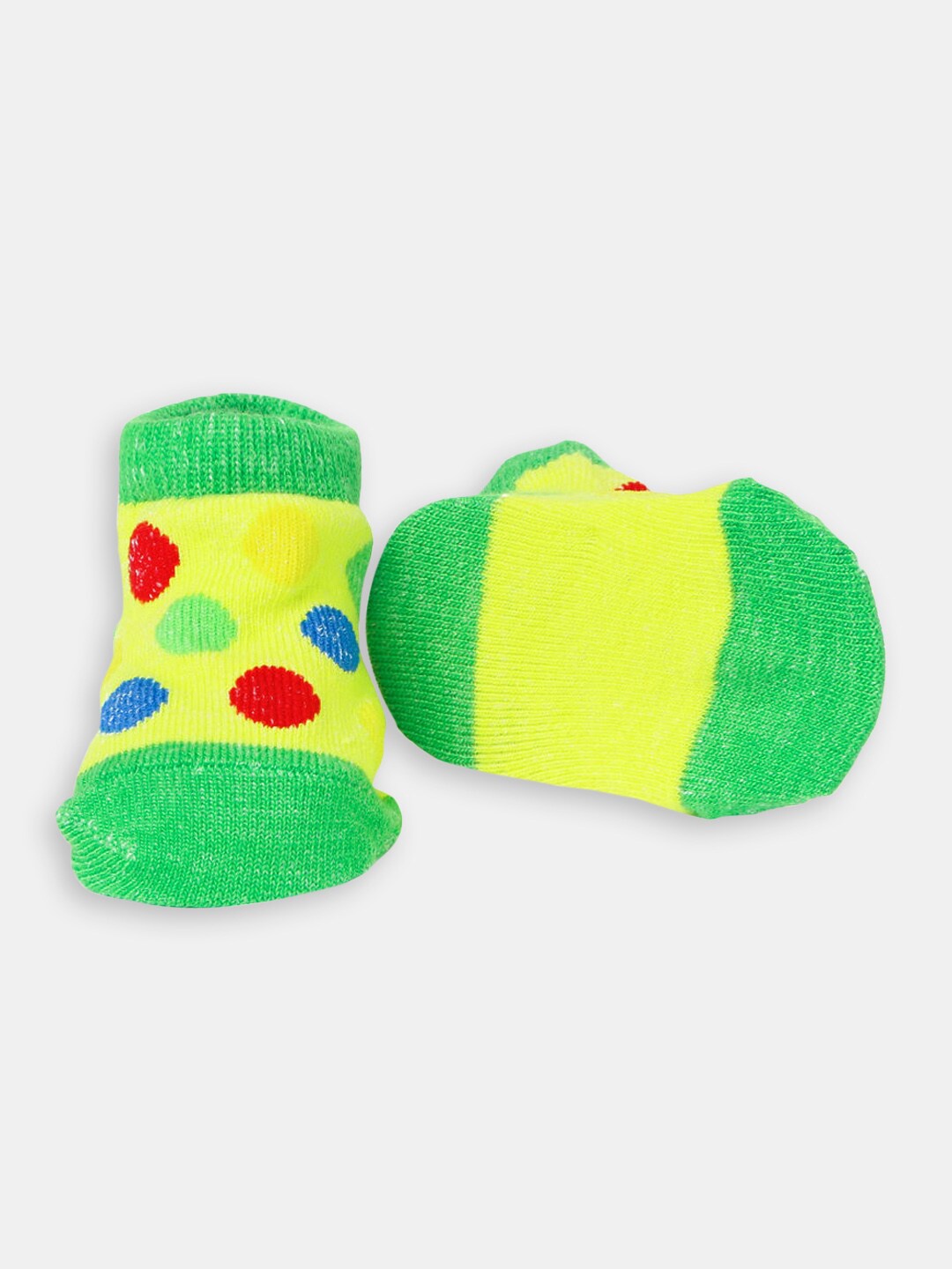 

Hopscotch Kids Patterned Cotton Ankle-Length Socks, Yellow